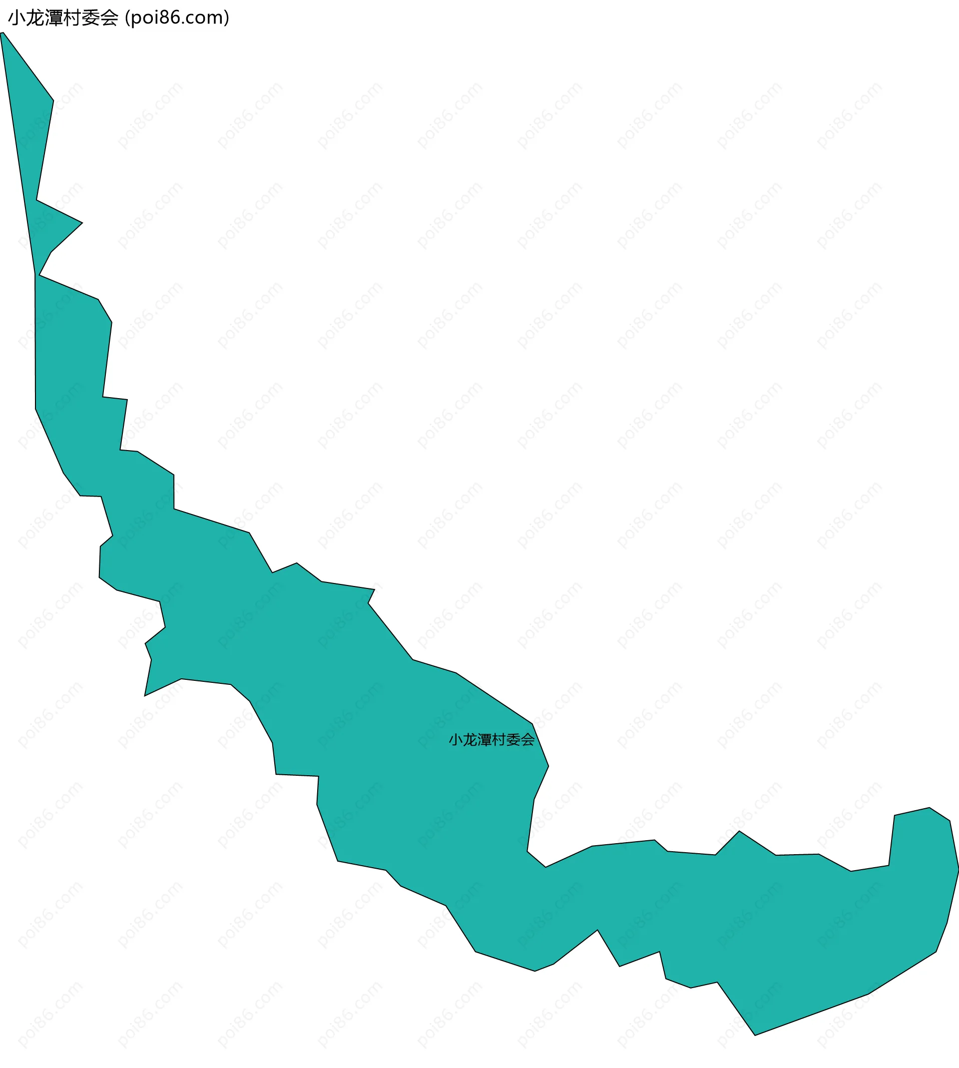 小龙潭村委会边界地图