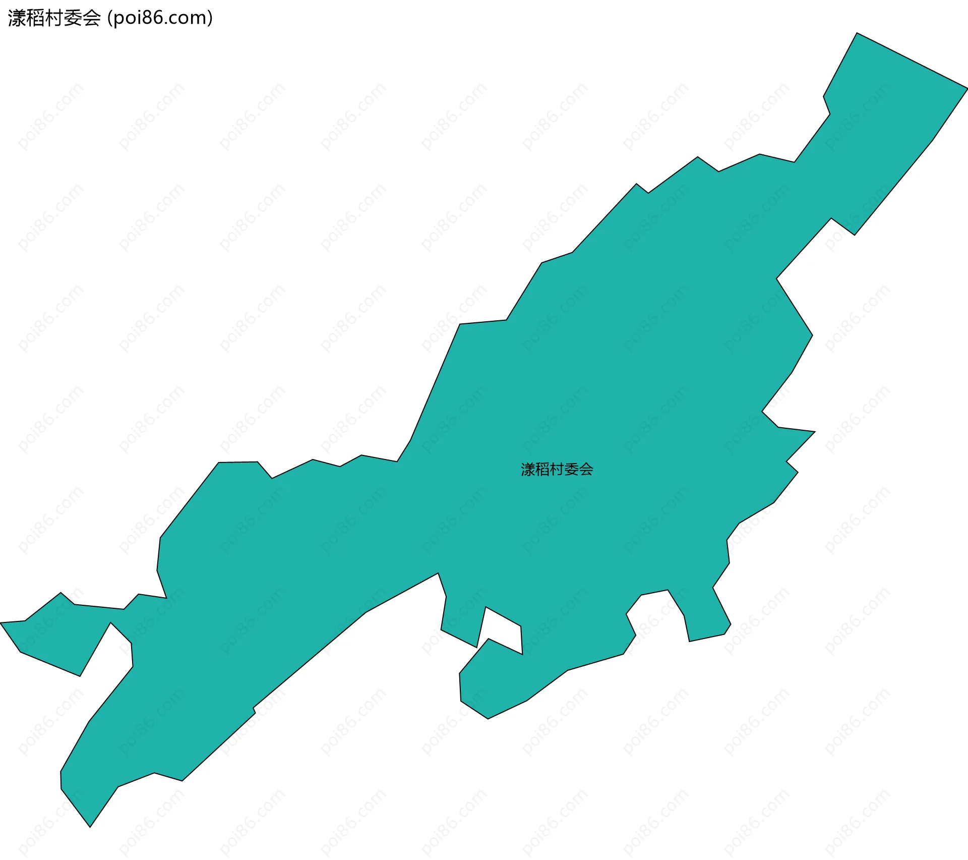 漾稻村委会边界地图