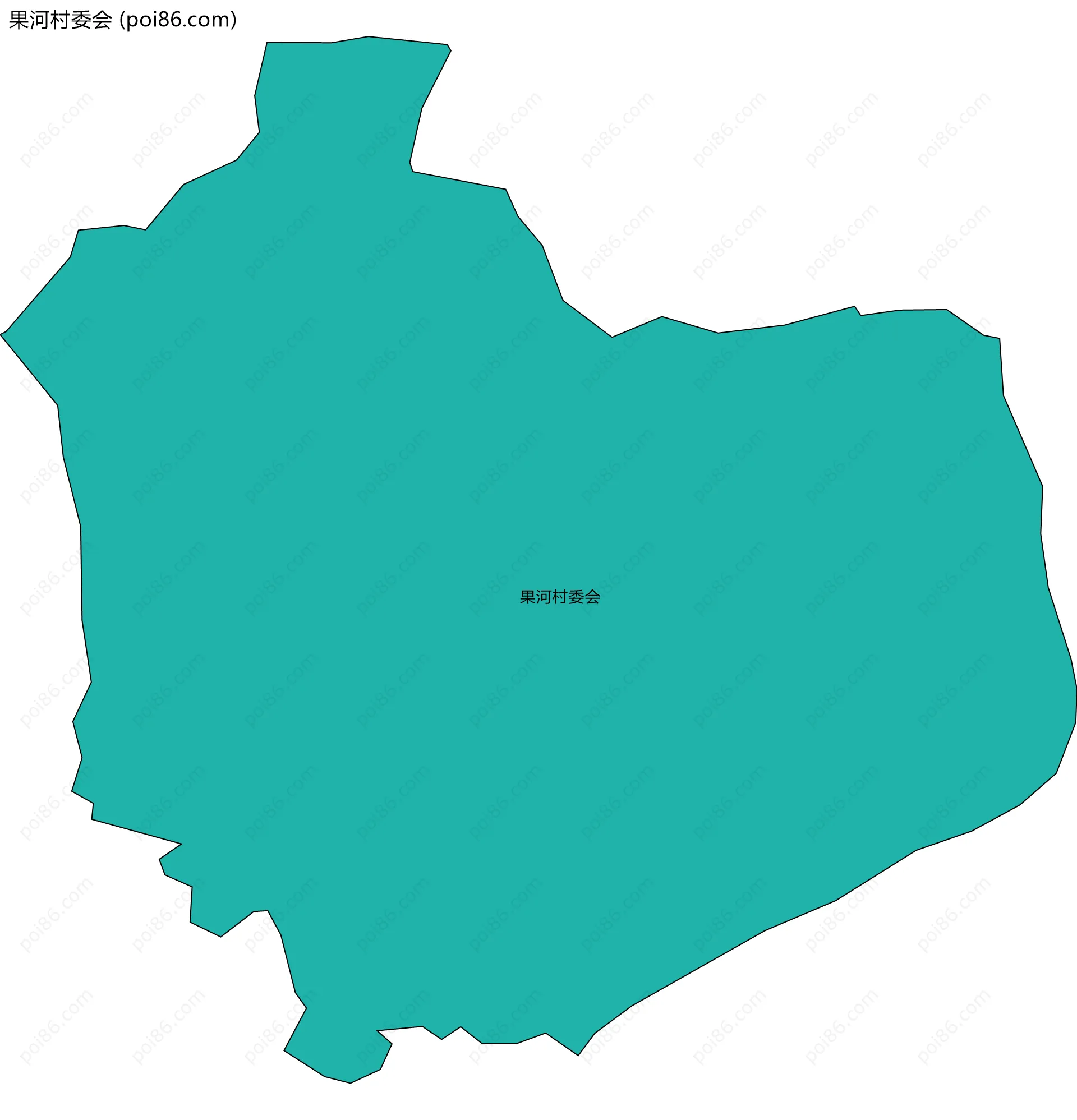 果河村委会边界地图