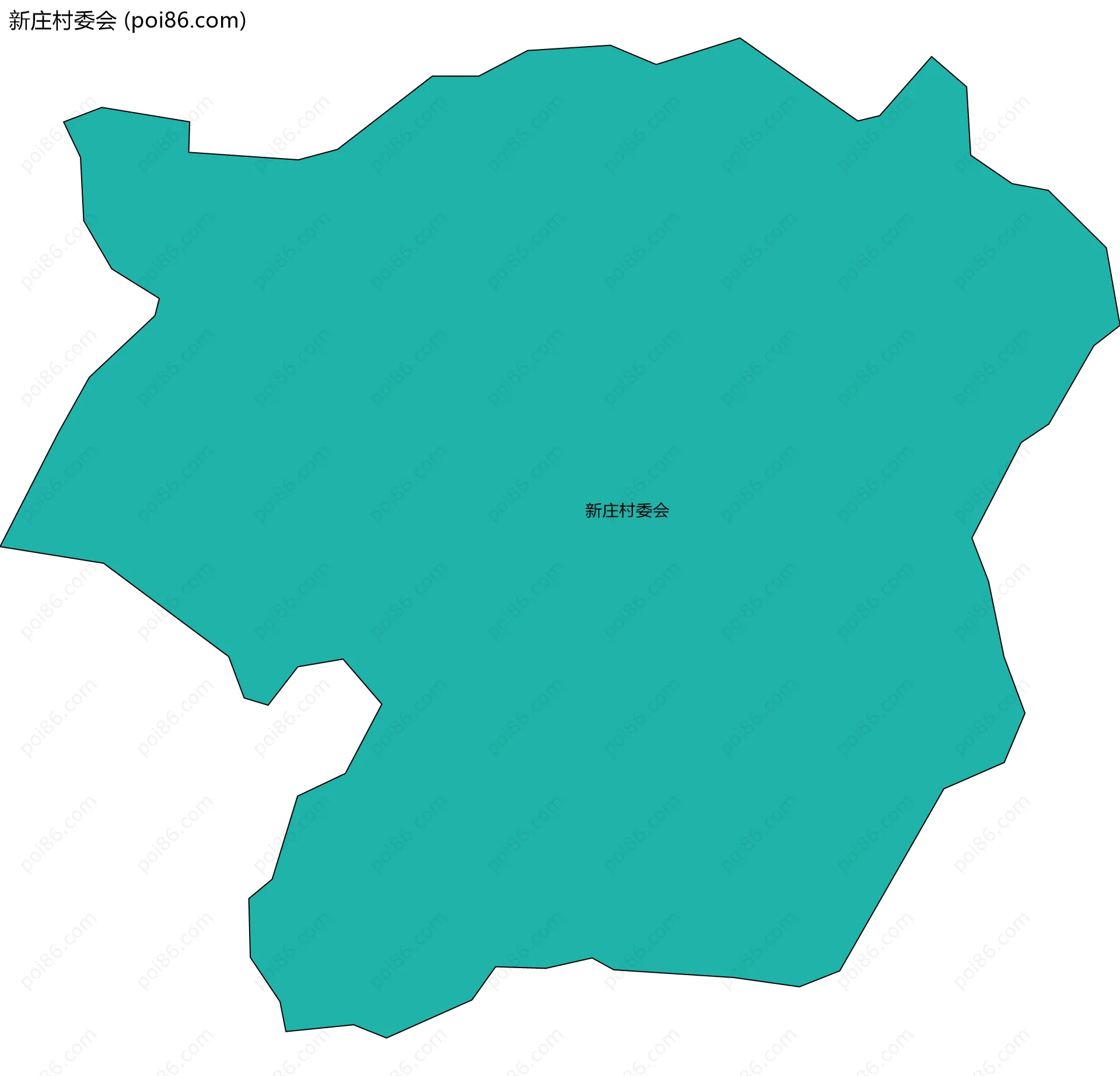 新庄村委会边界地图