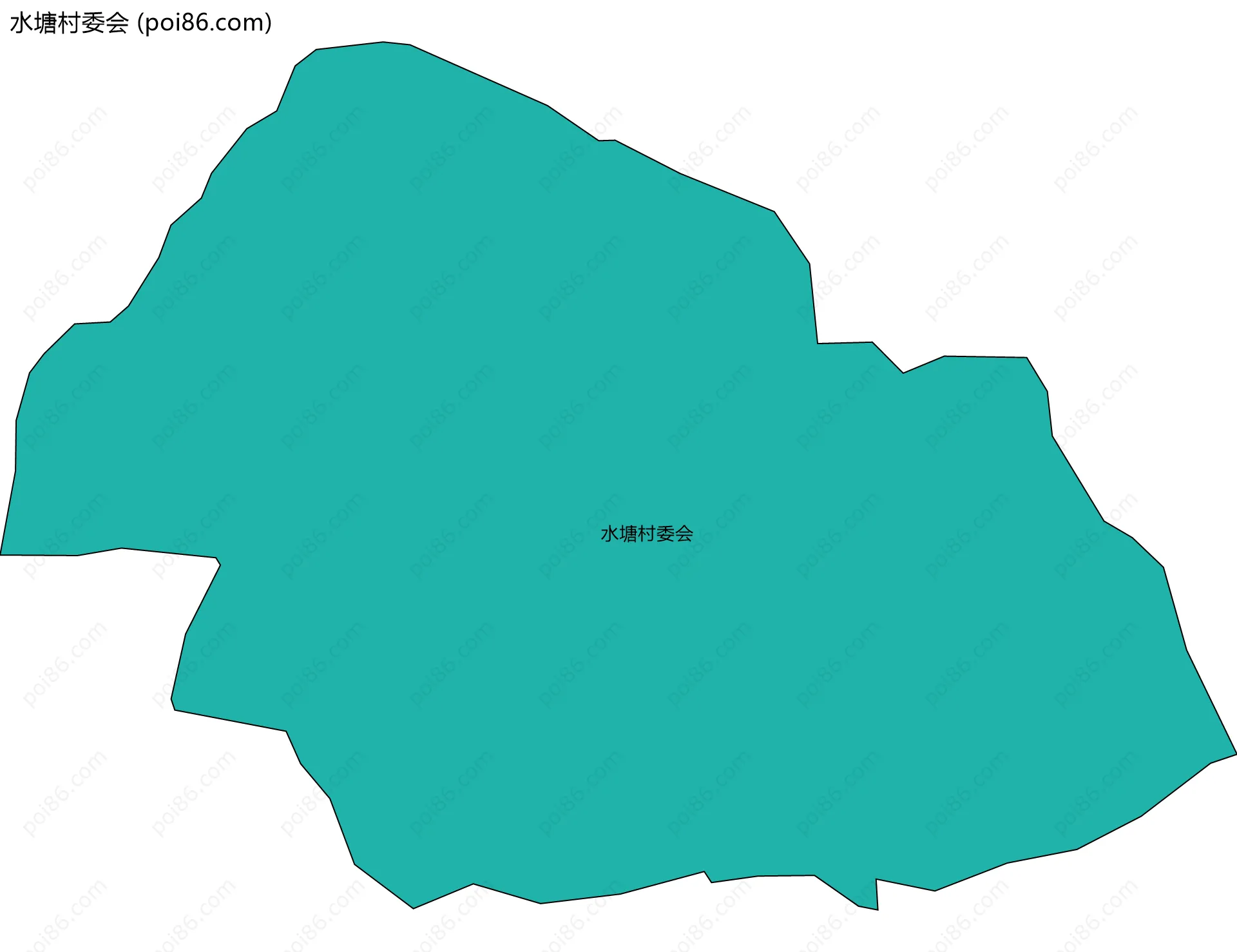 水塘村委会边界地图