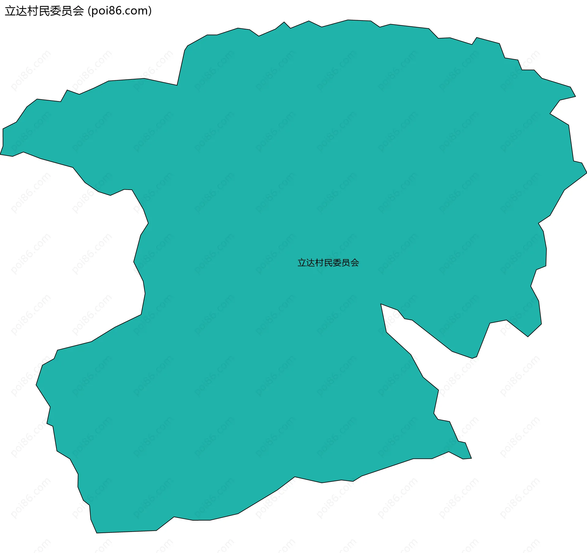 立达村民委员会边界地图