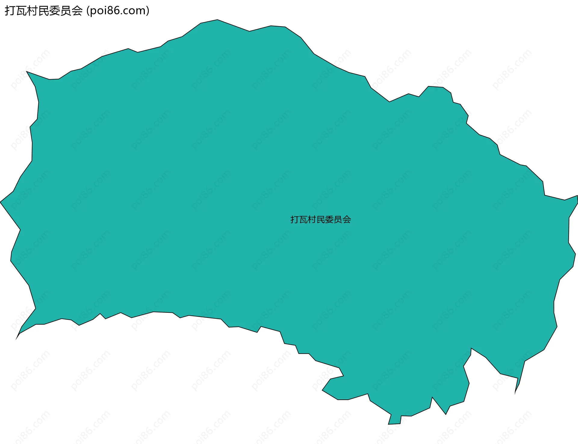 打瓦村民委员会边界地图
