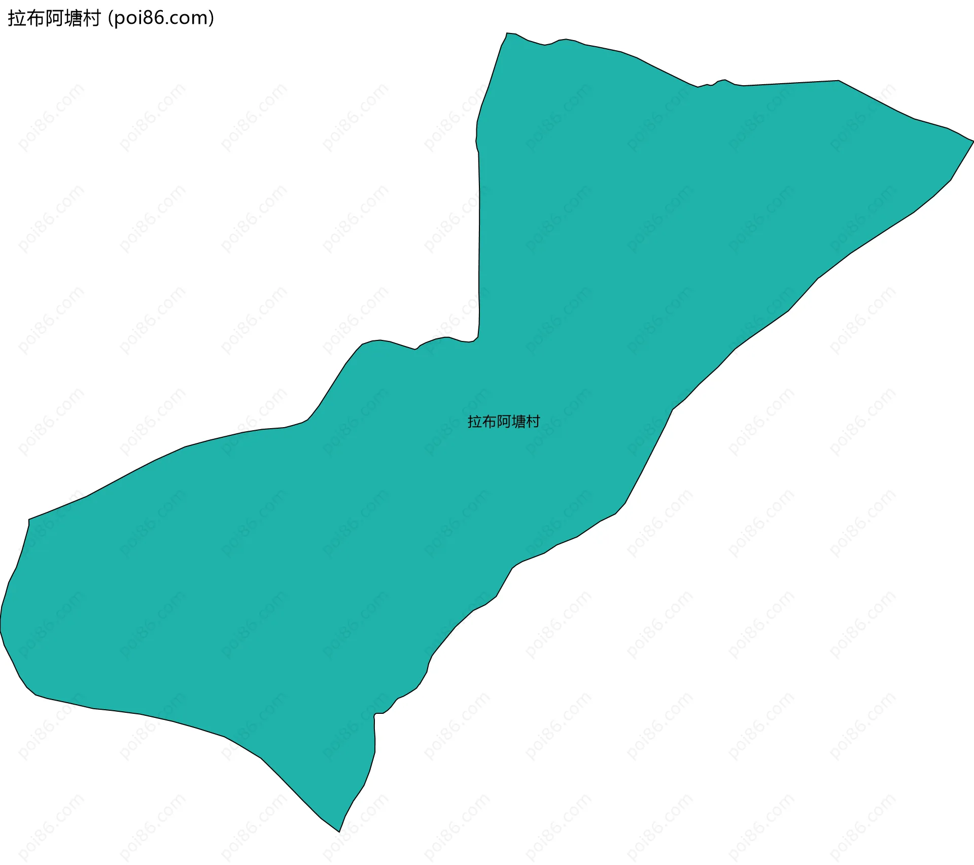 拉布阿塘村边界地图