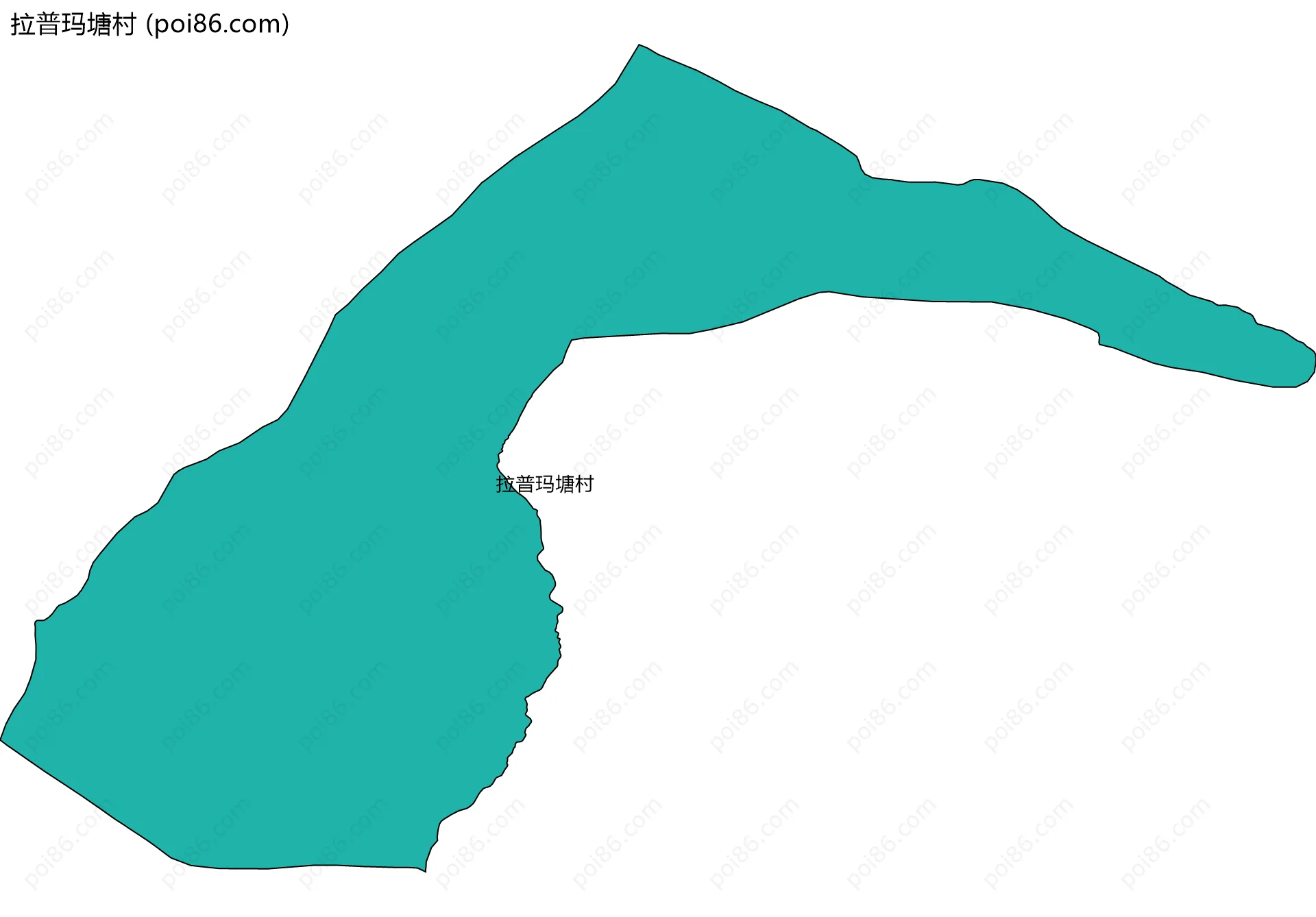 拉普玛塘村边界地图