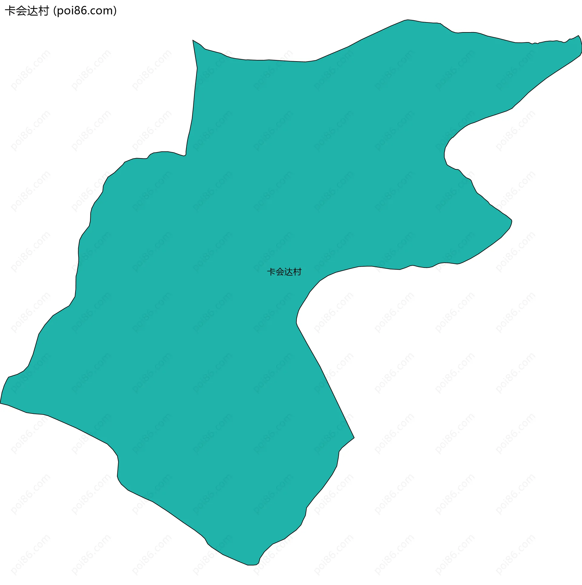 卡会达村边界地图