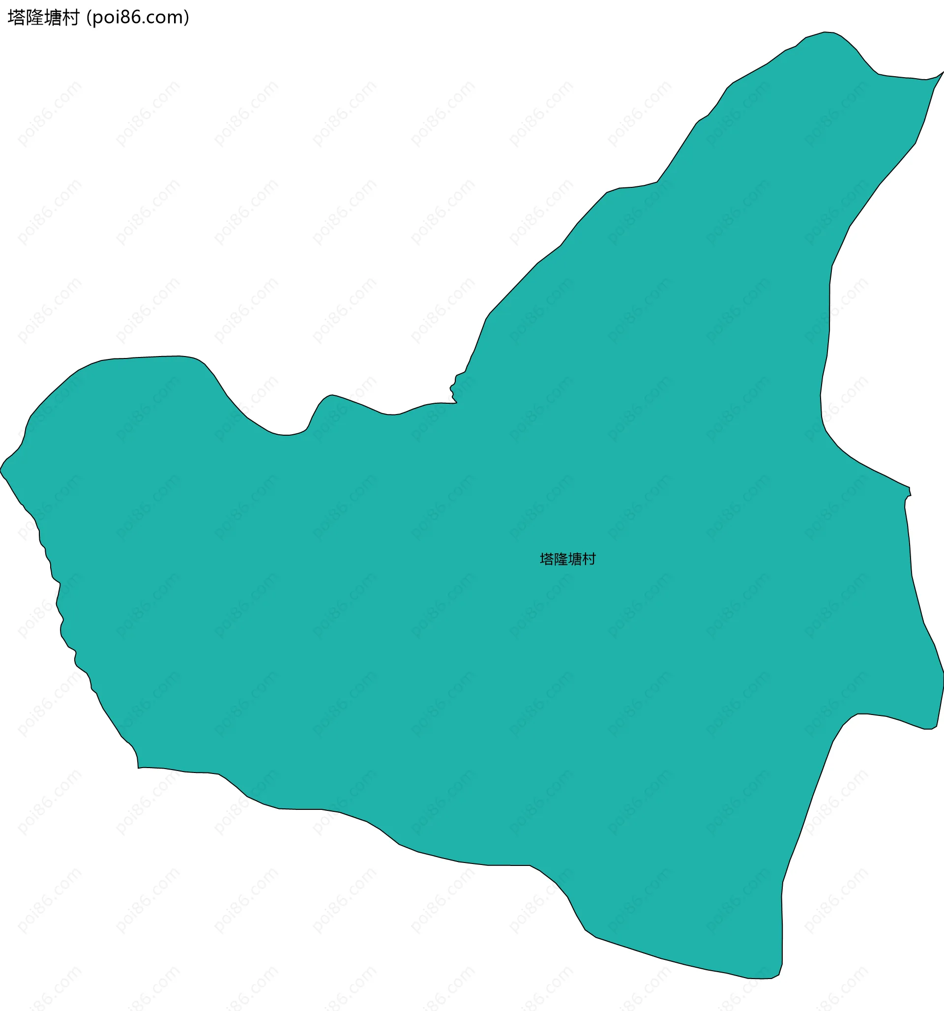 塔隆塘村边界地图