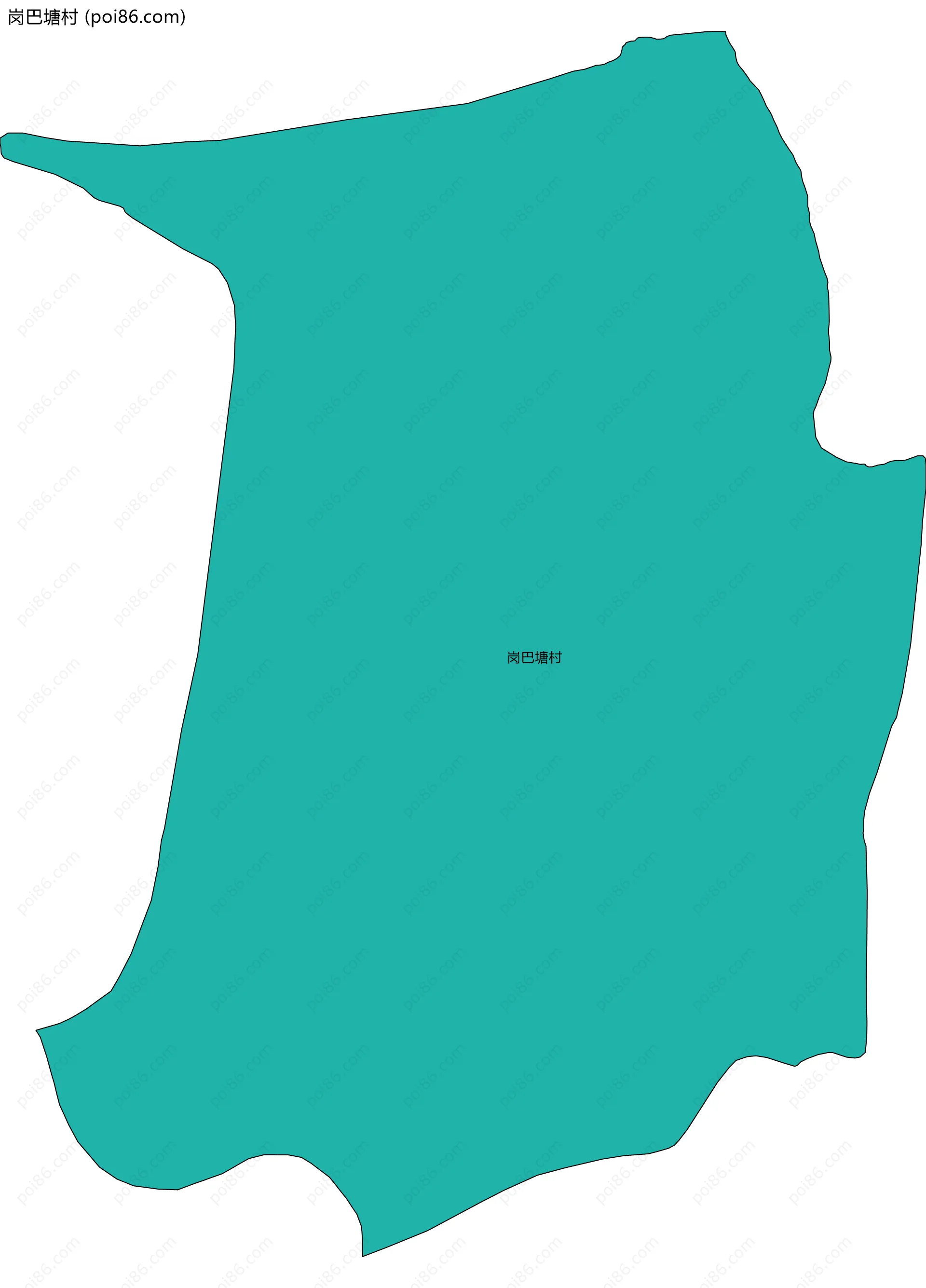 岗巴塘村边界地图