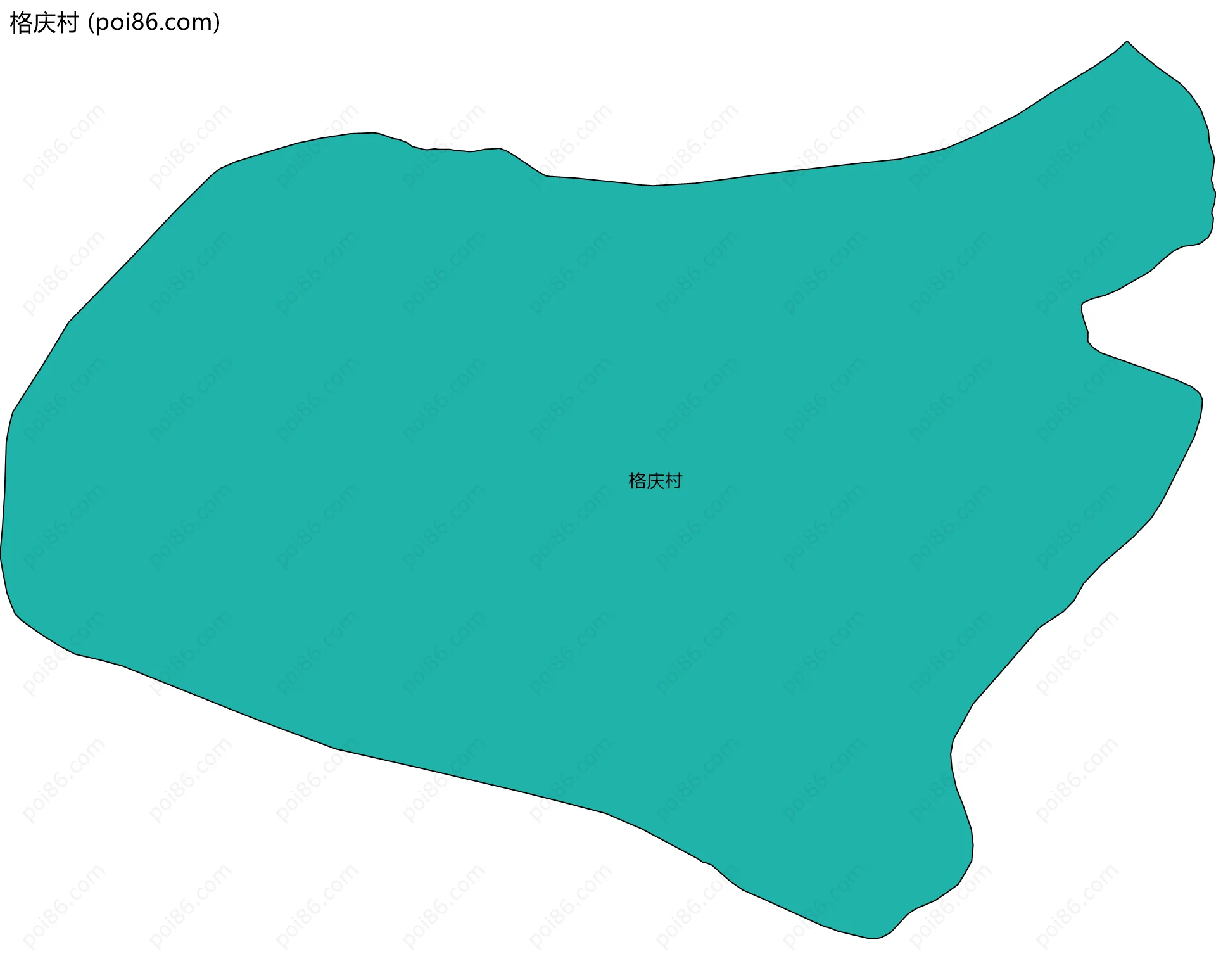 格庆村边界地图