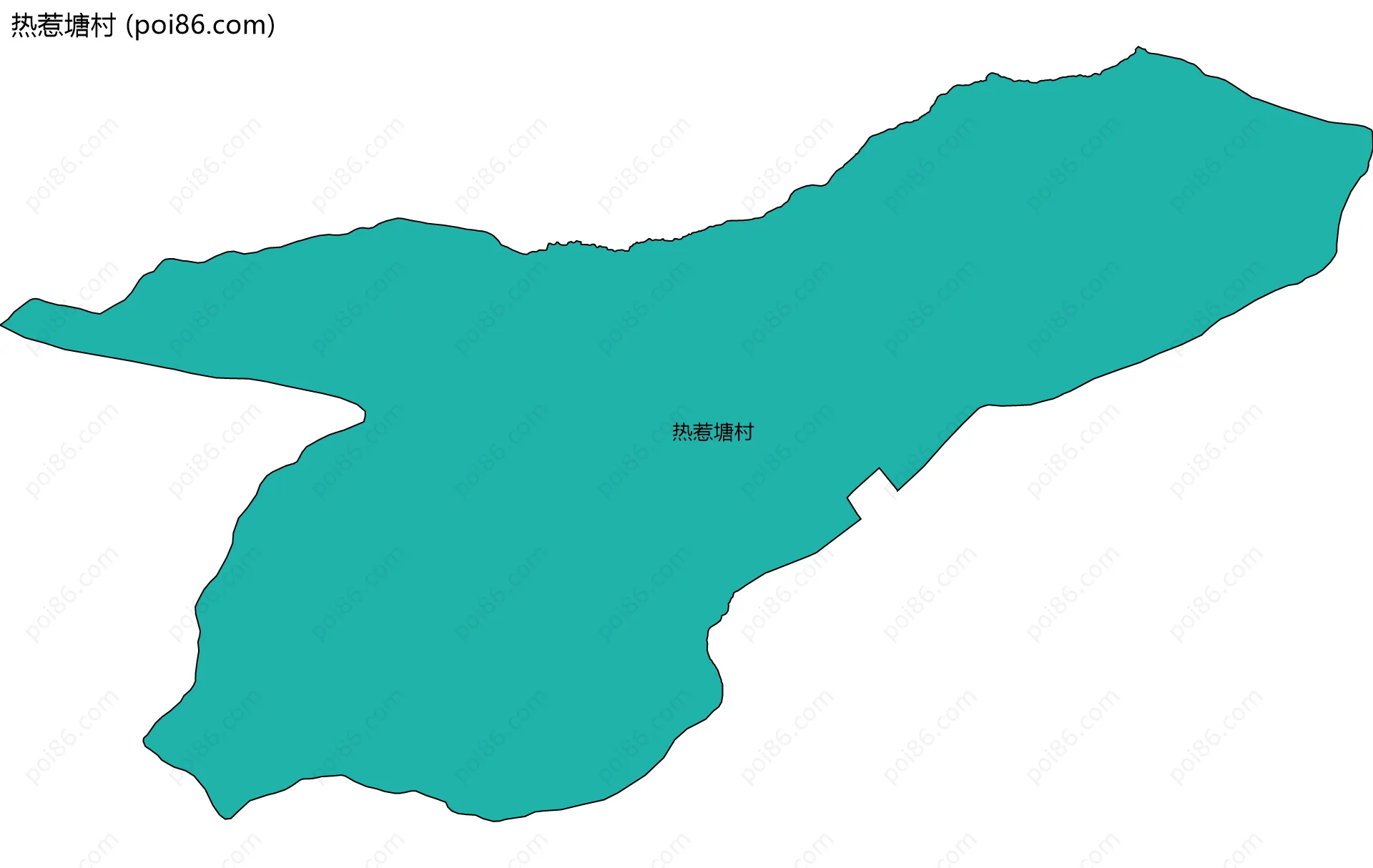 热惹塘村边界地图