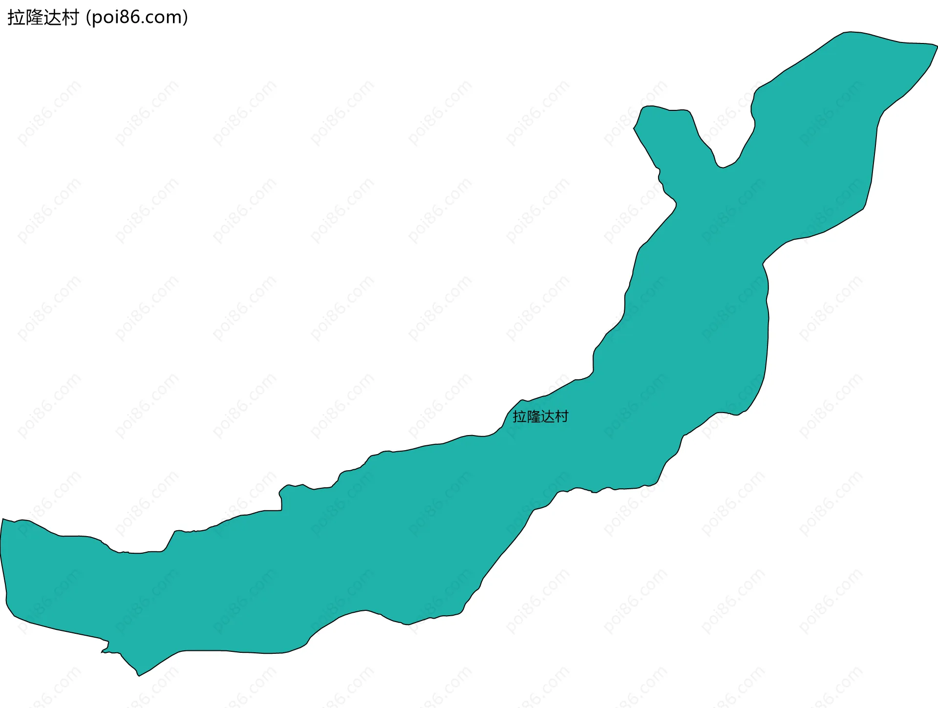 拉隆达村边界地图