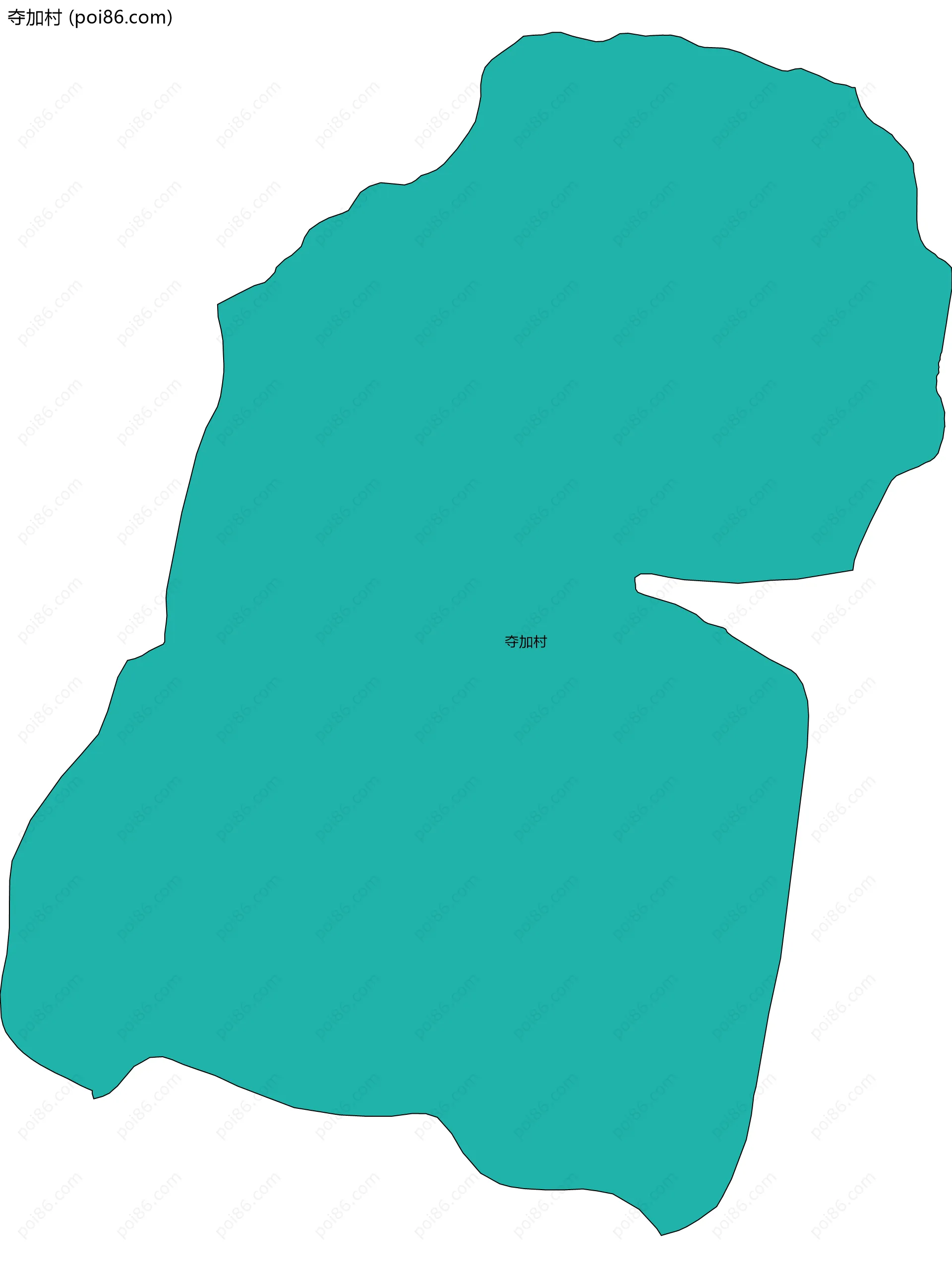 夺加村边界地图