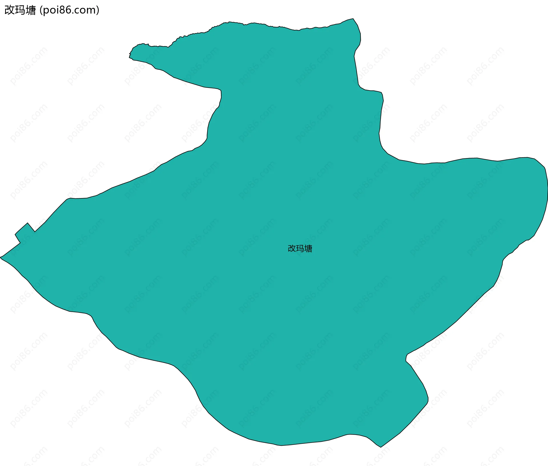 改玛塘边界地图