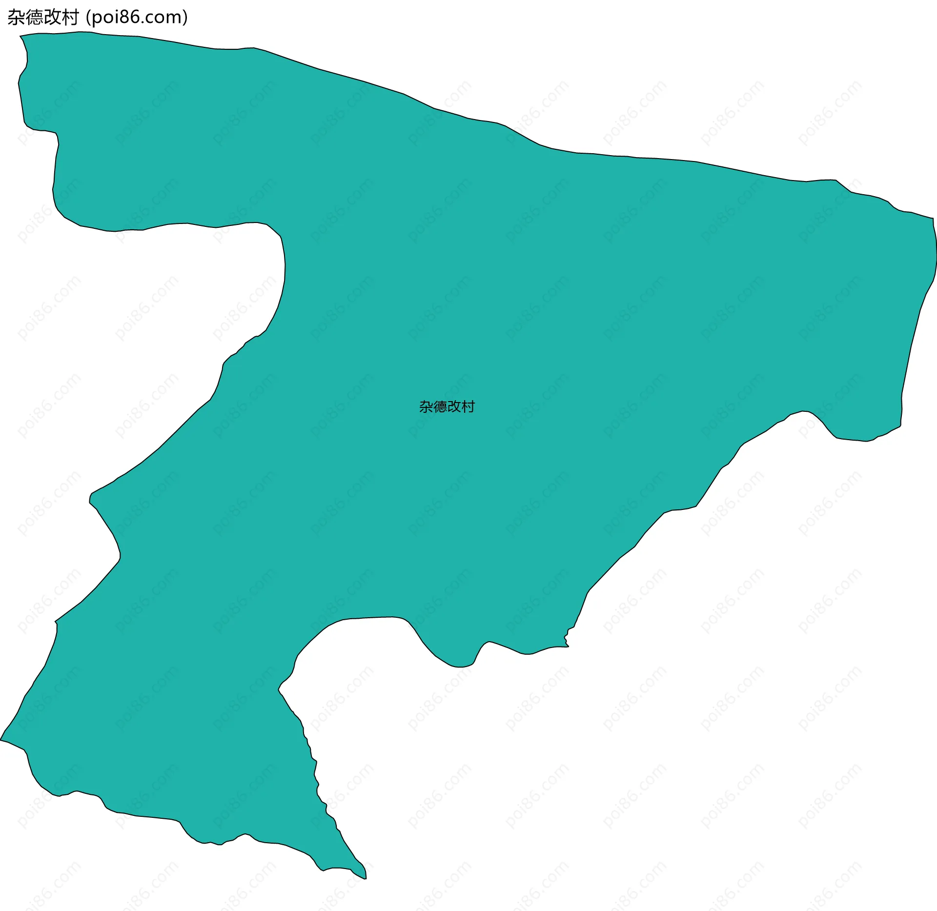 杂德改村边界地图