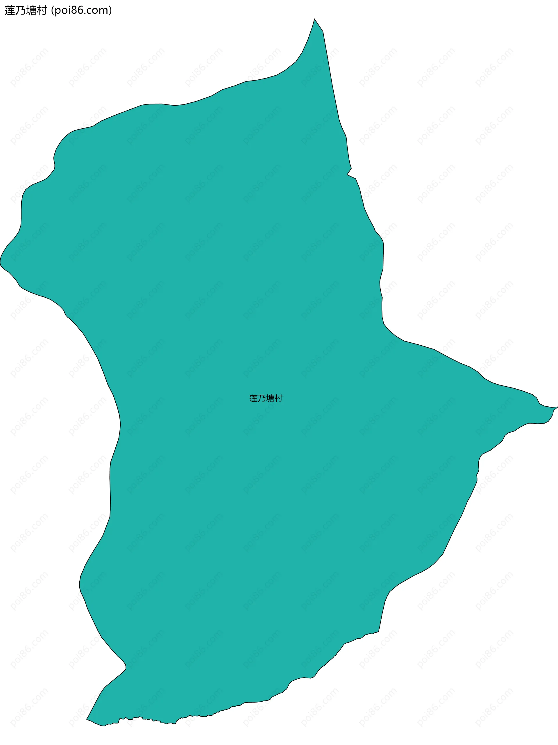 莲乃塘村边界地图