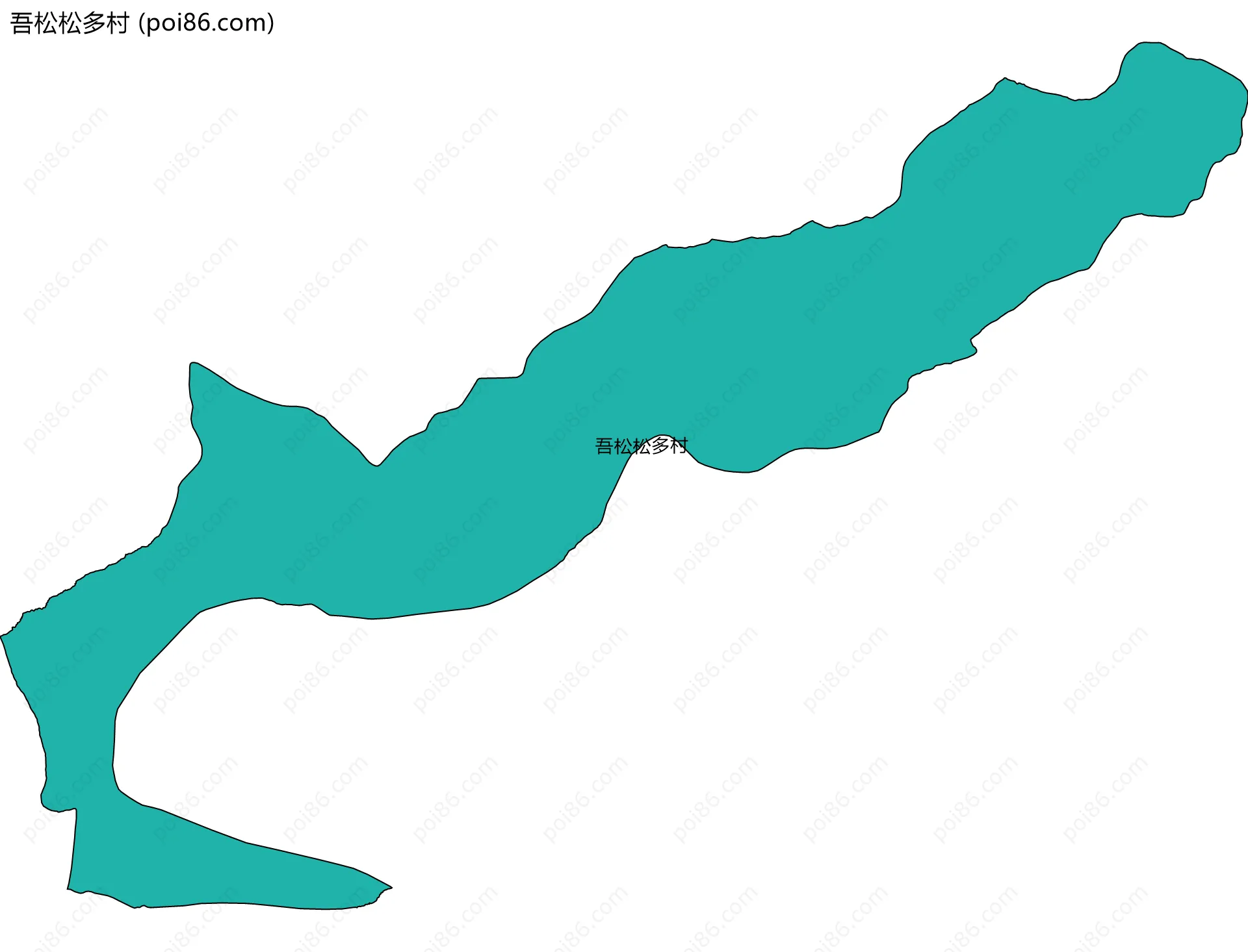 吾松松多村边界地图