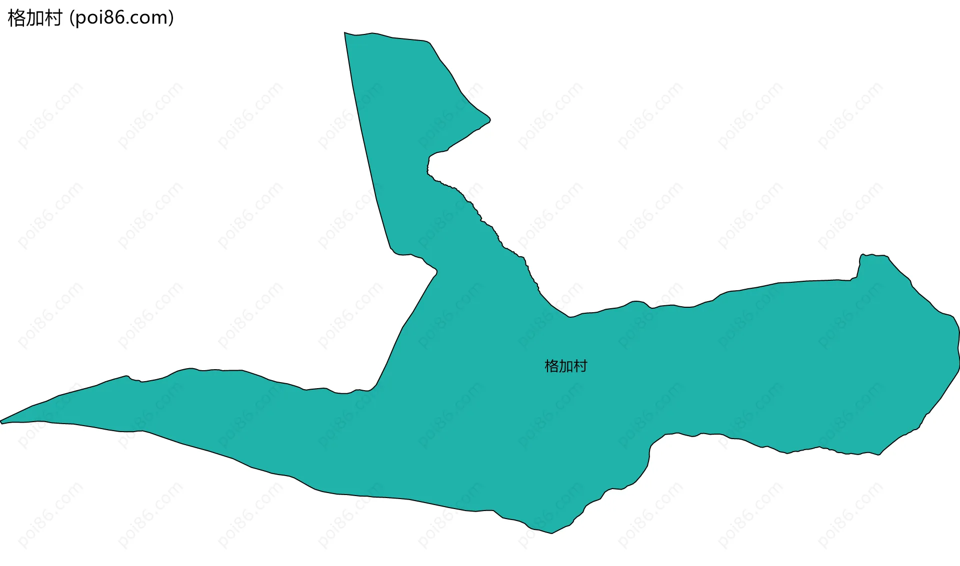 格加村边界地图