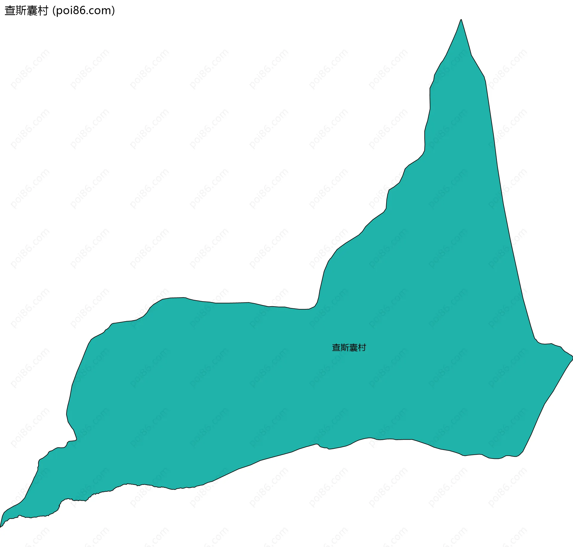 查斯囊村边界地图