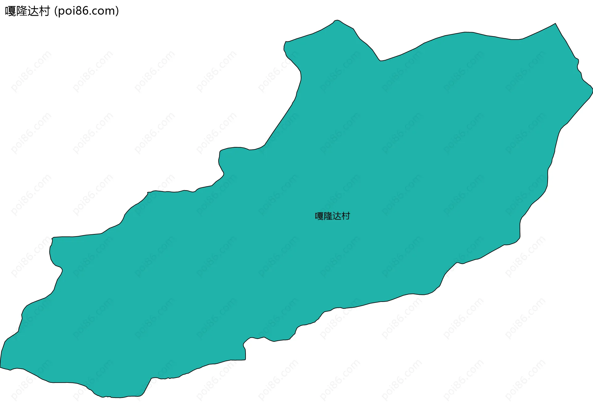 嘎隆达村边界地图