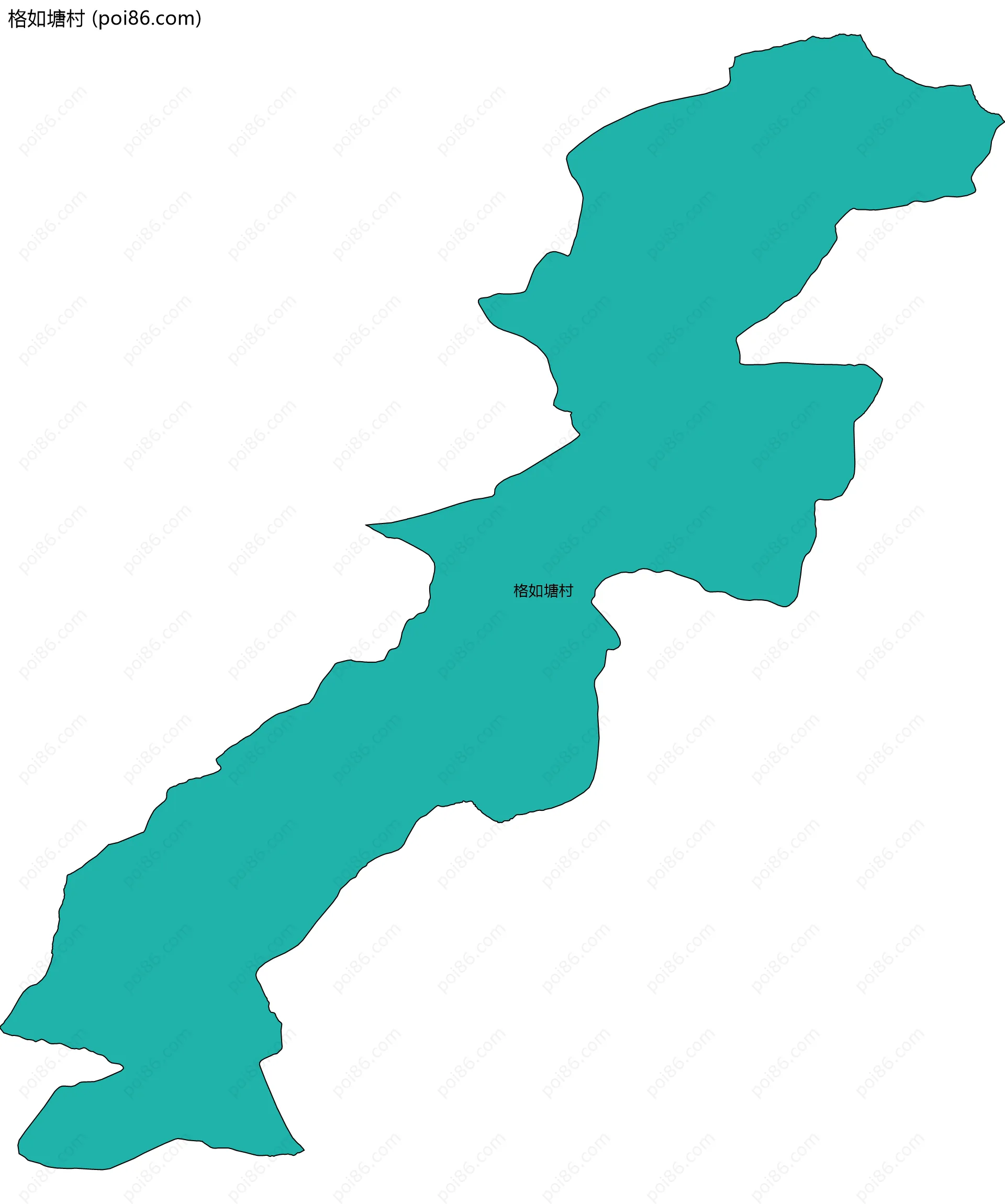 格如塘村边界地图