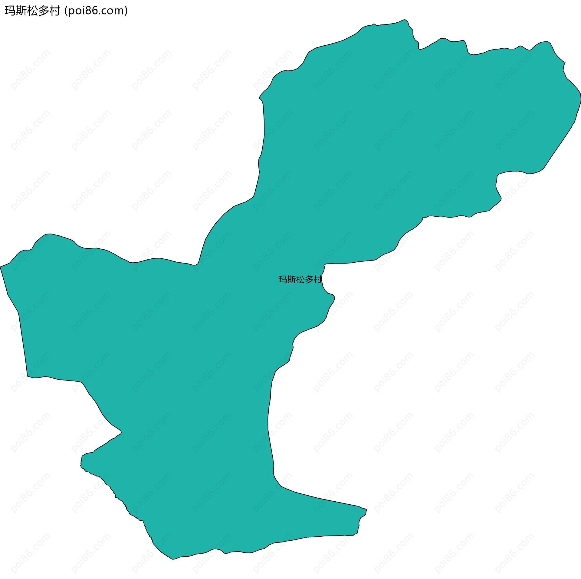 玛斯松多村边界地图