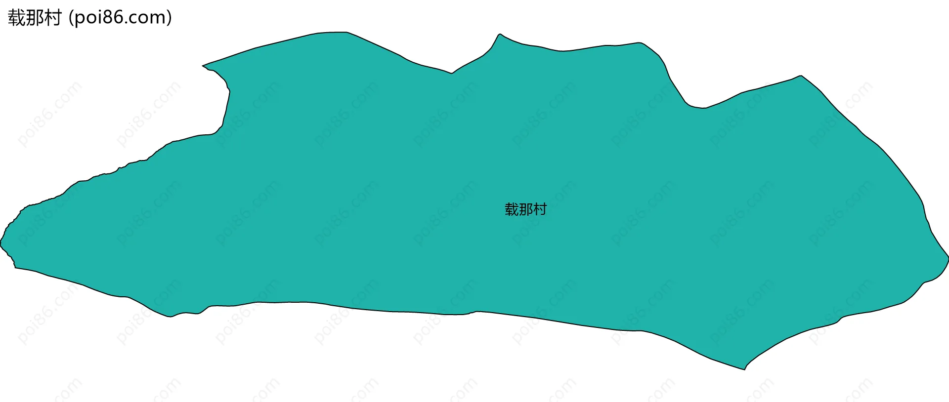 载那村边界地图