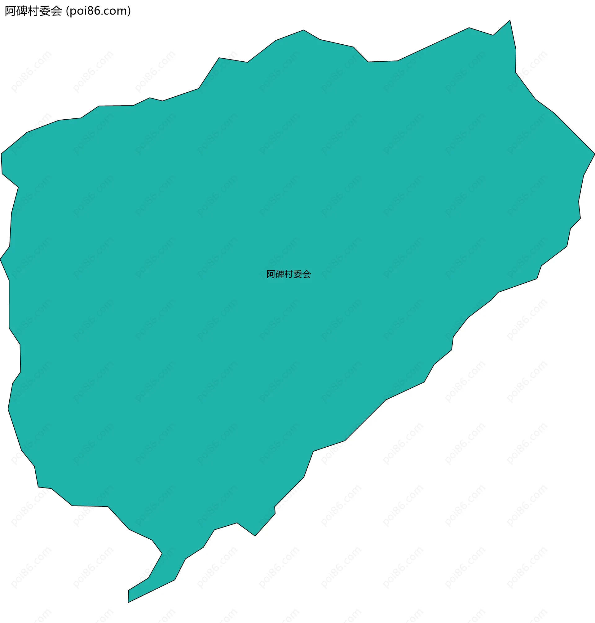 阿碑村委会边界地图