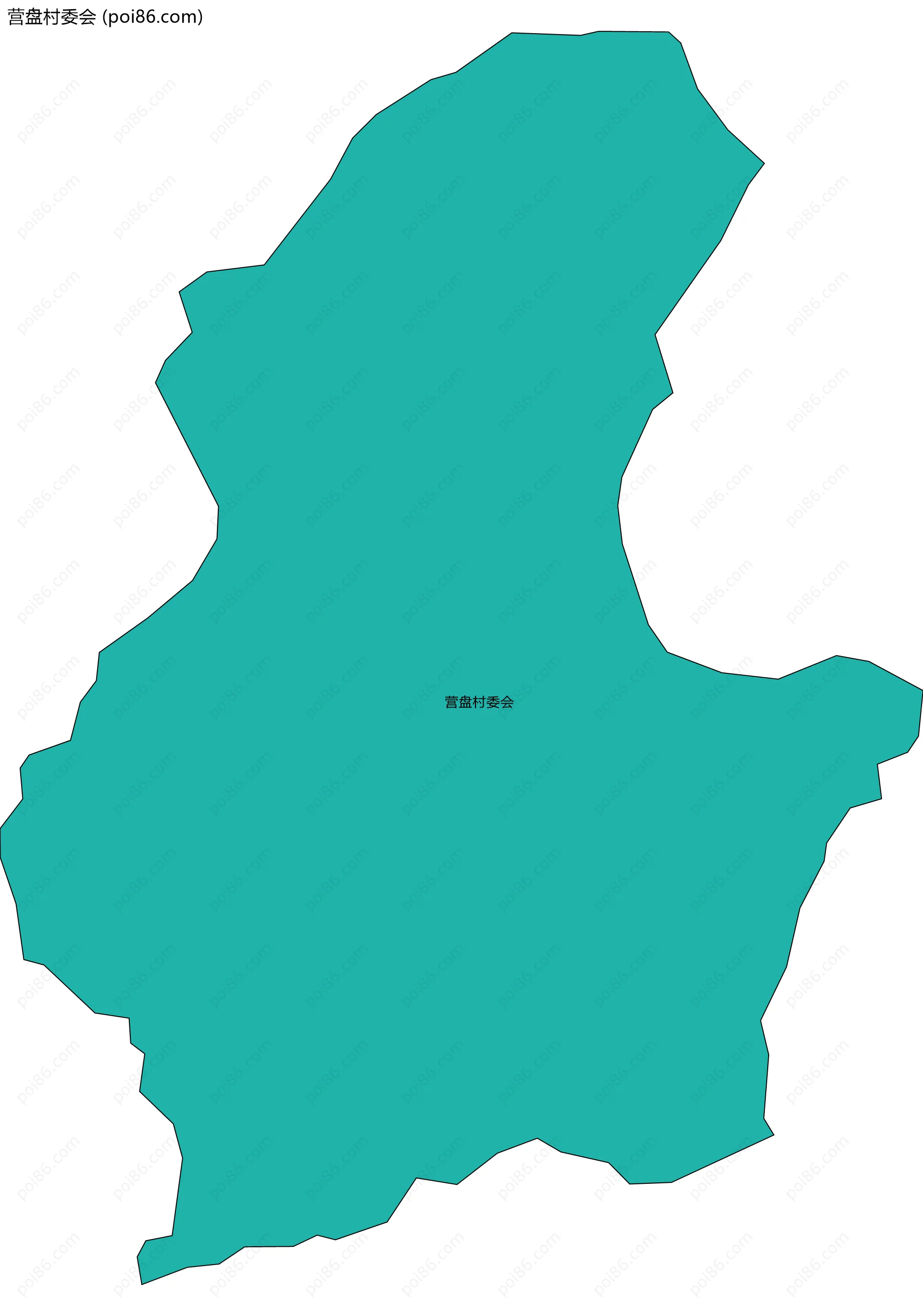 营盘村委会边界地图