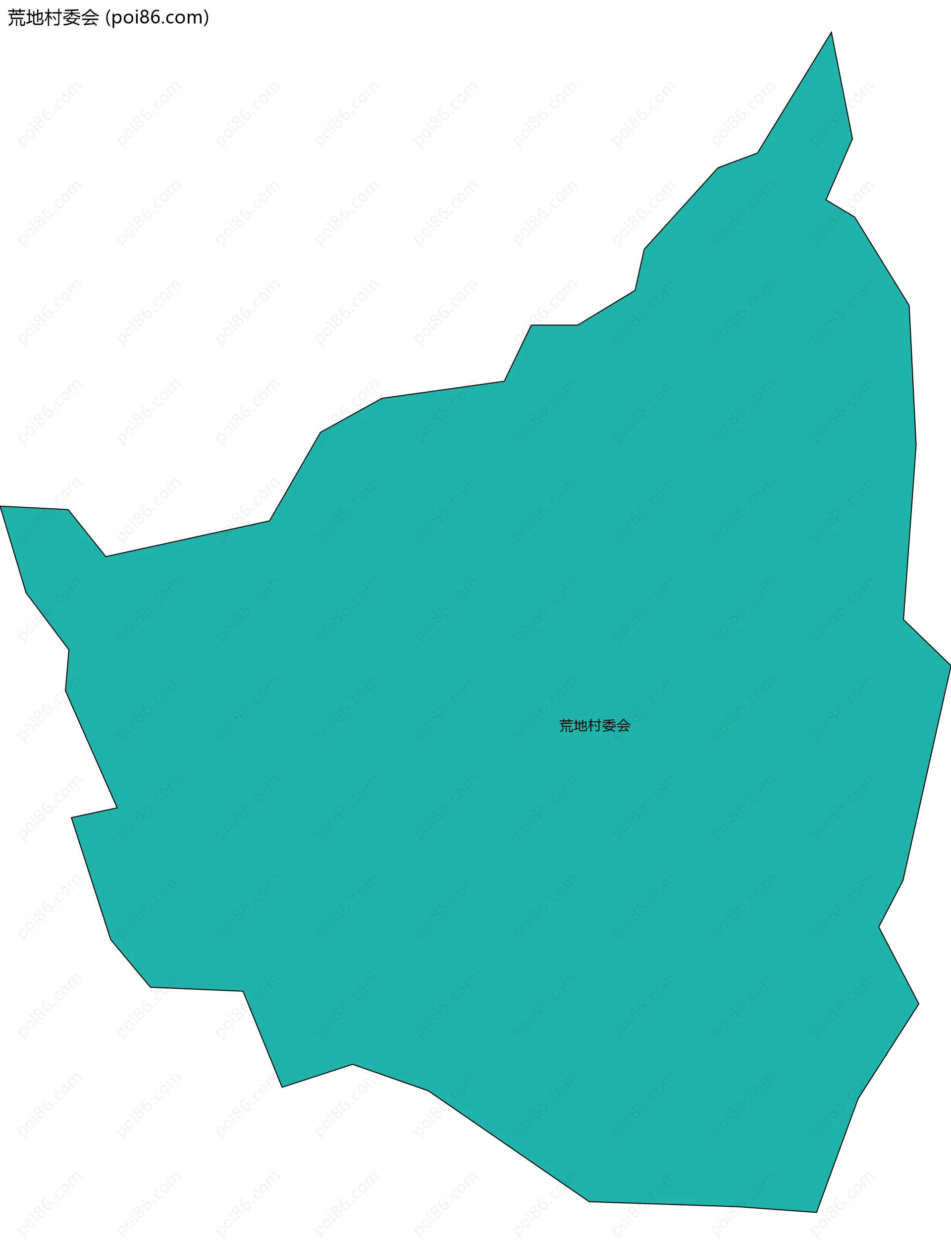 荒地村委会边界地图