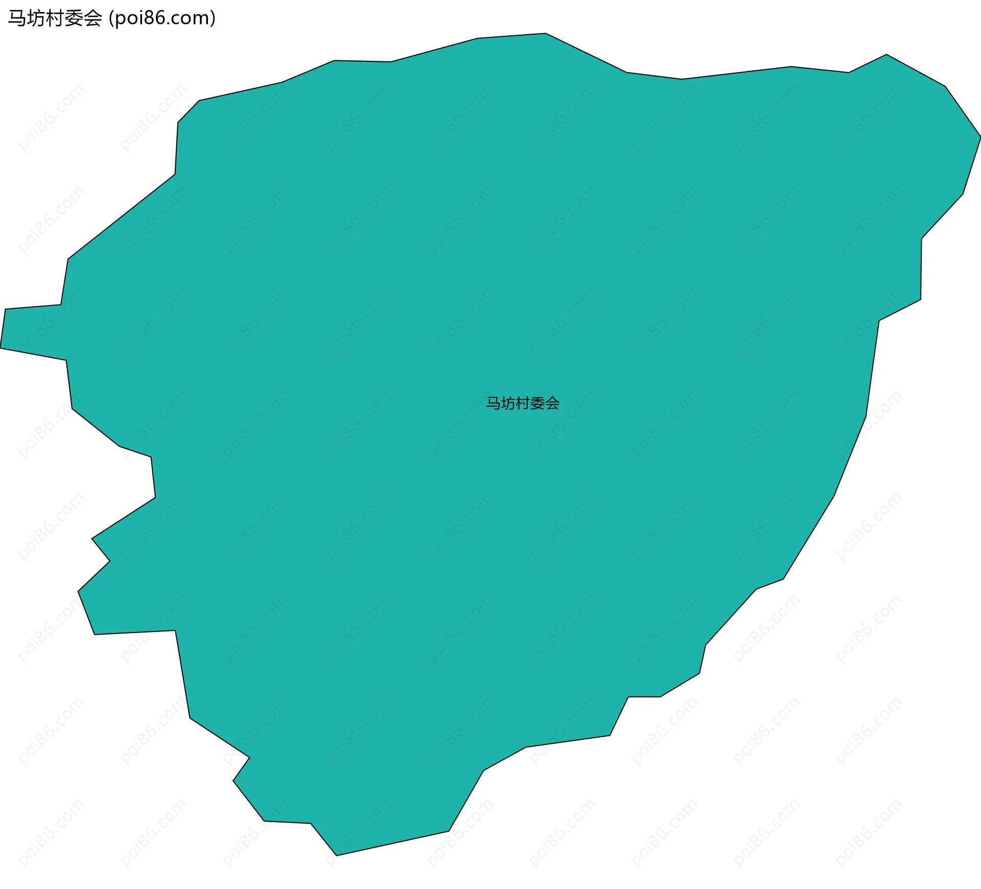 马坊村委会边界地图