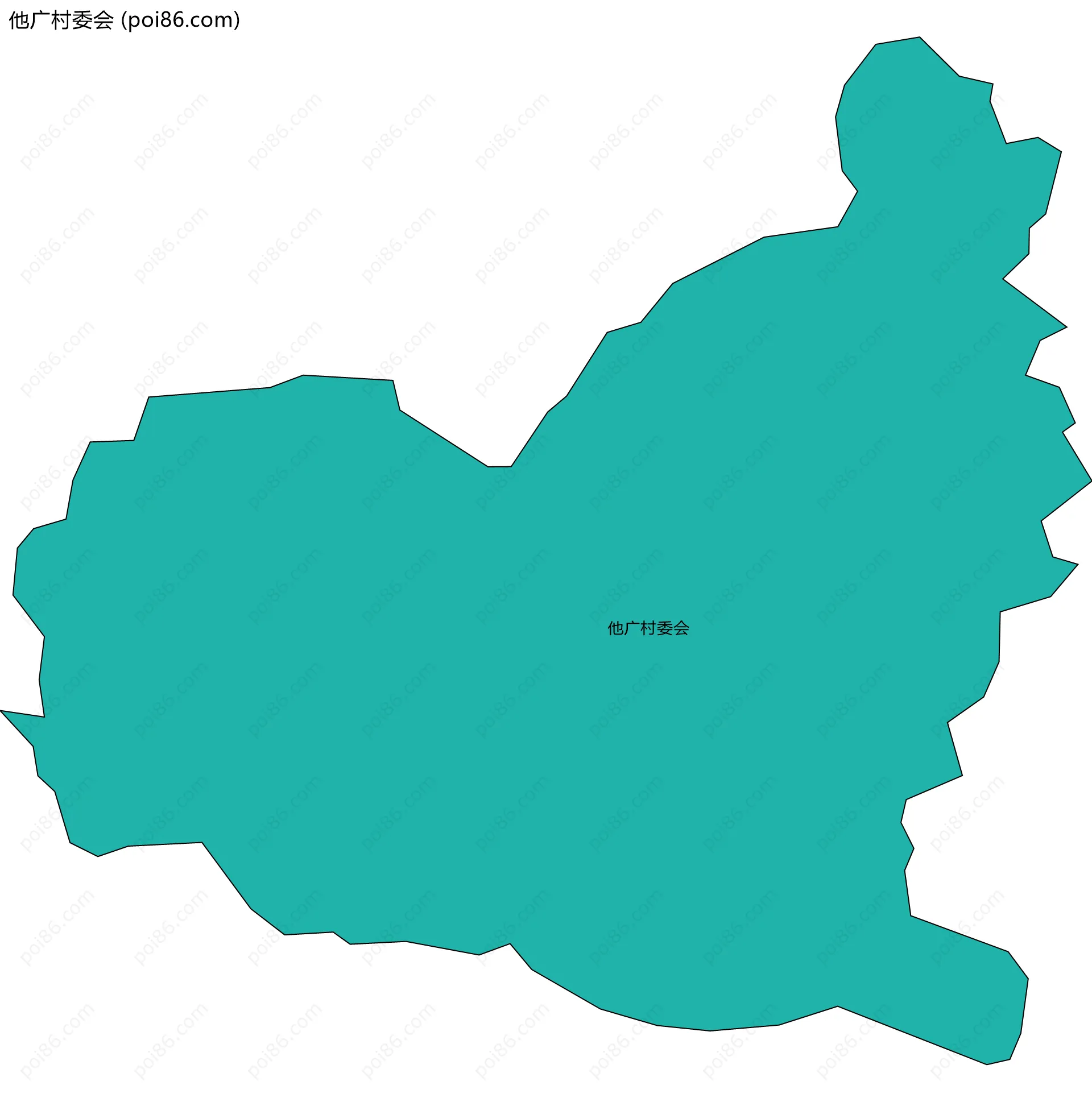 他广村委会边界地图