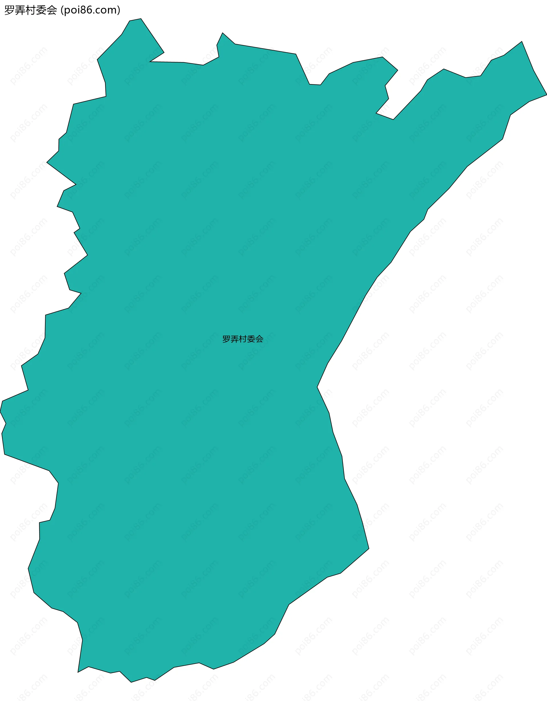罗弄村委会边界地图