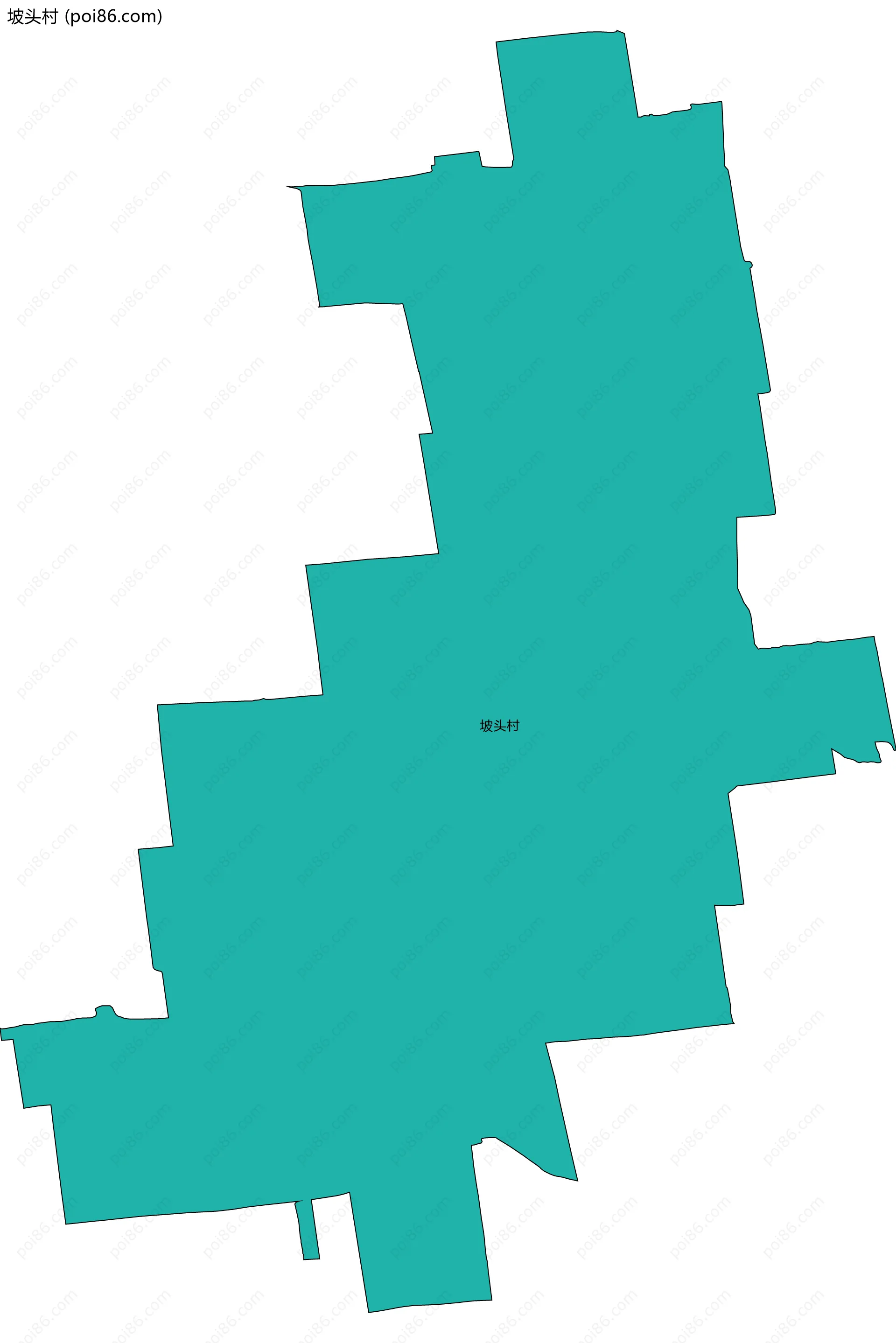 坡头村边界地图