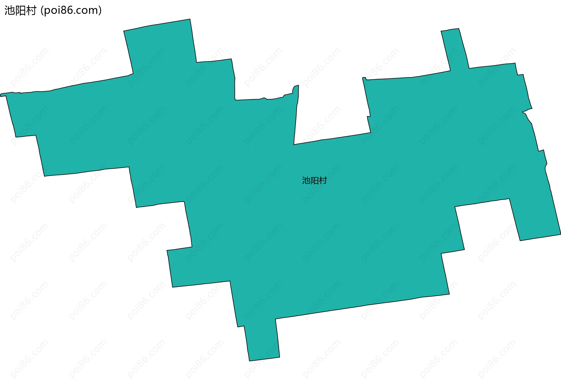 池阳村边界地图