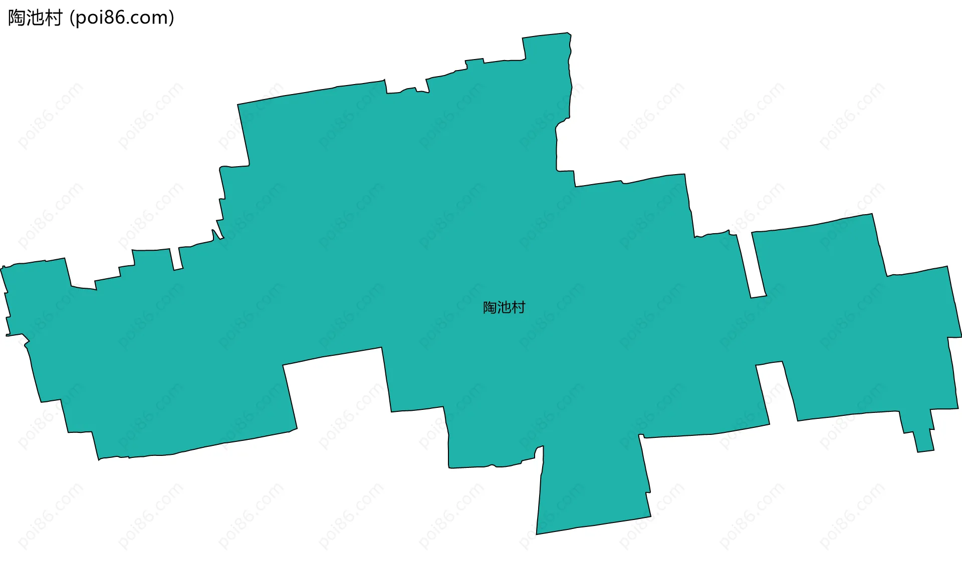 陶池村边界地图