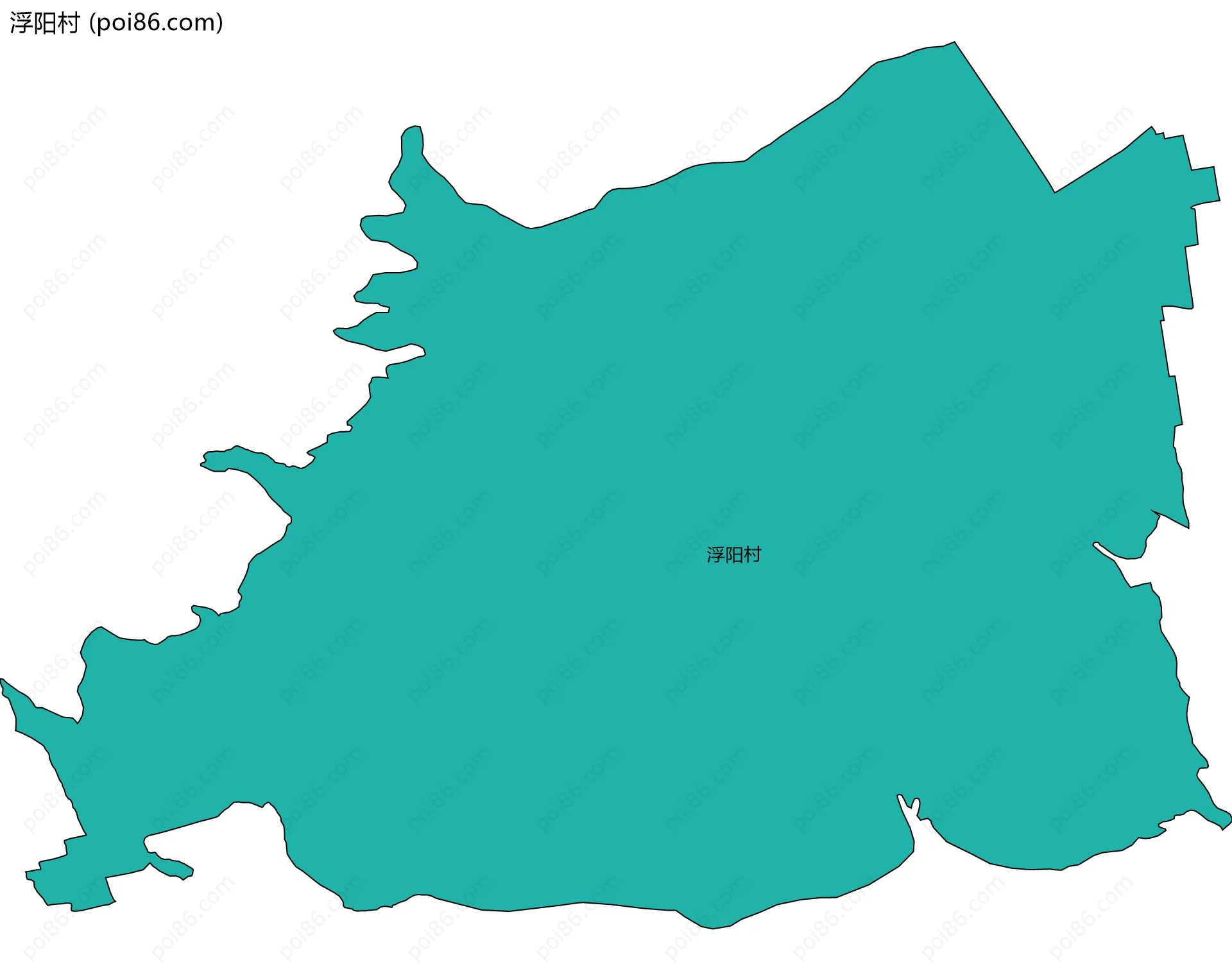 浮阳村边界地图