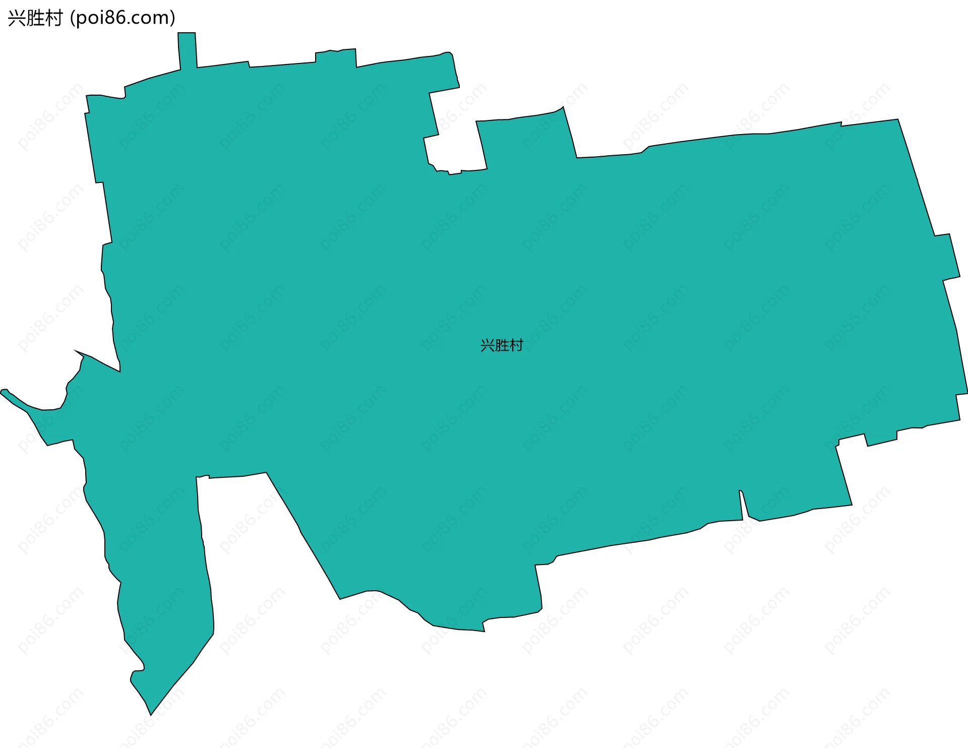 兴胜村边界地图