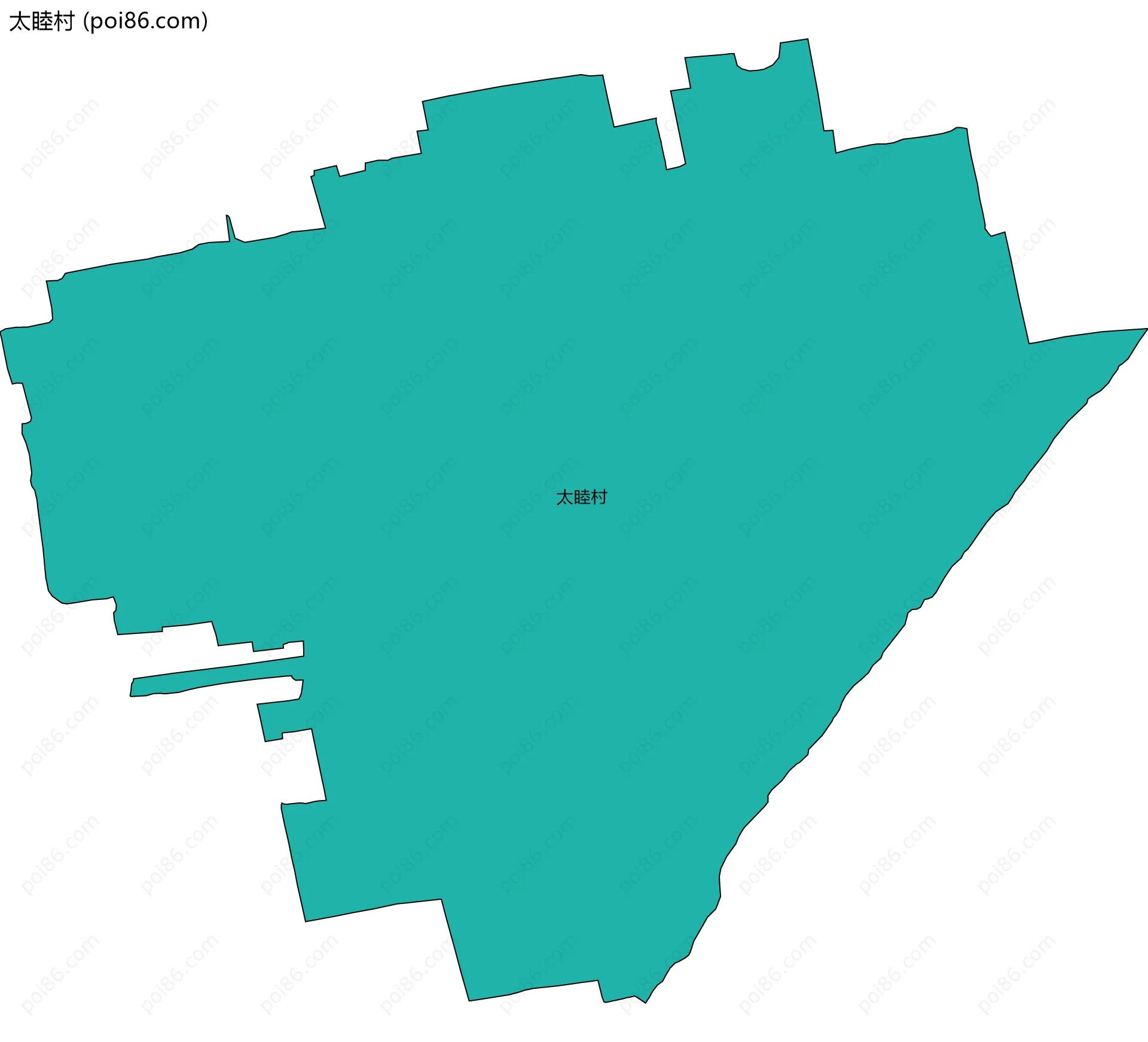 太睦村边界地图