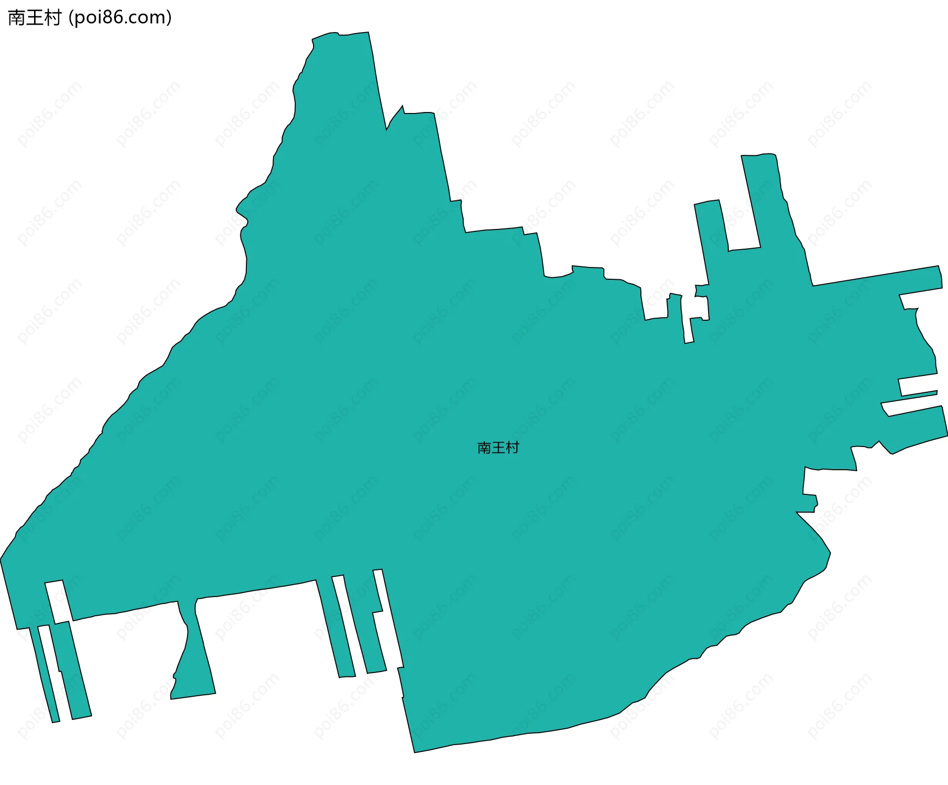 南王村边界地图
