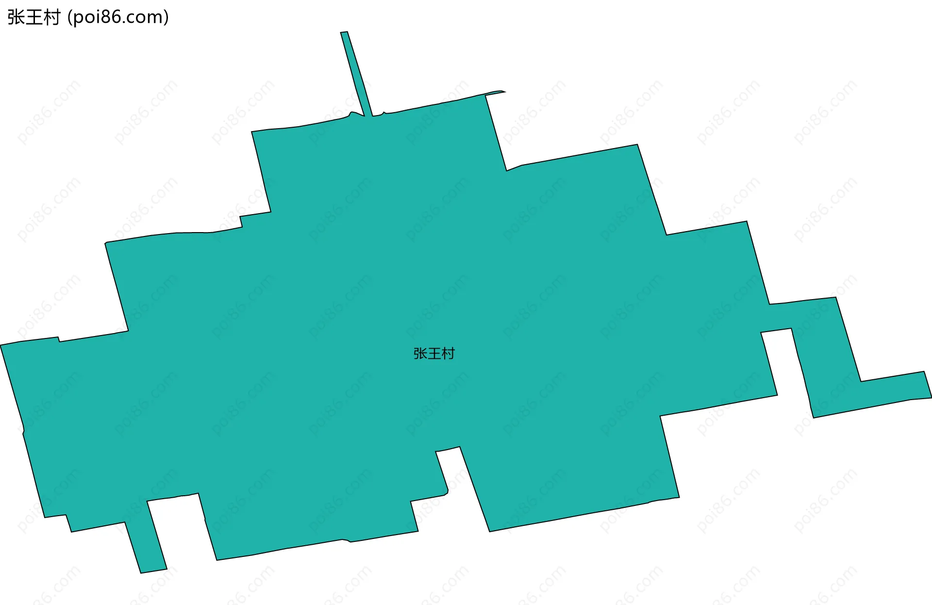 张王村边界地图