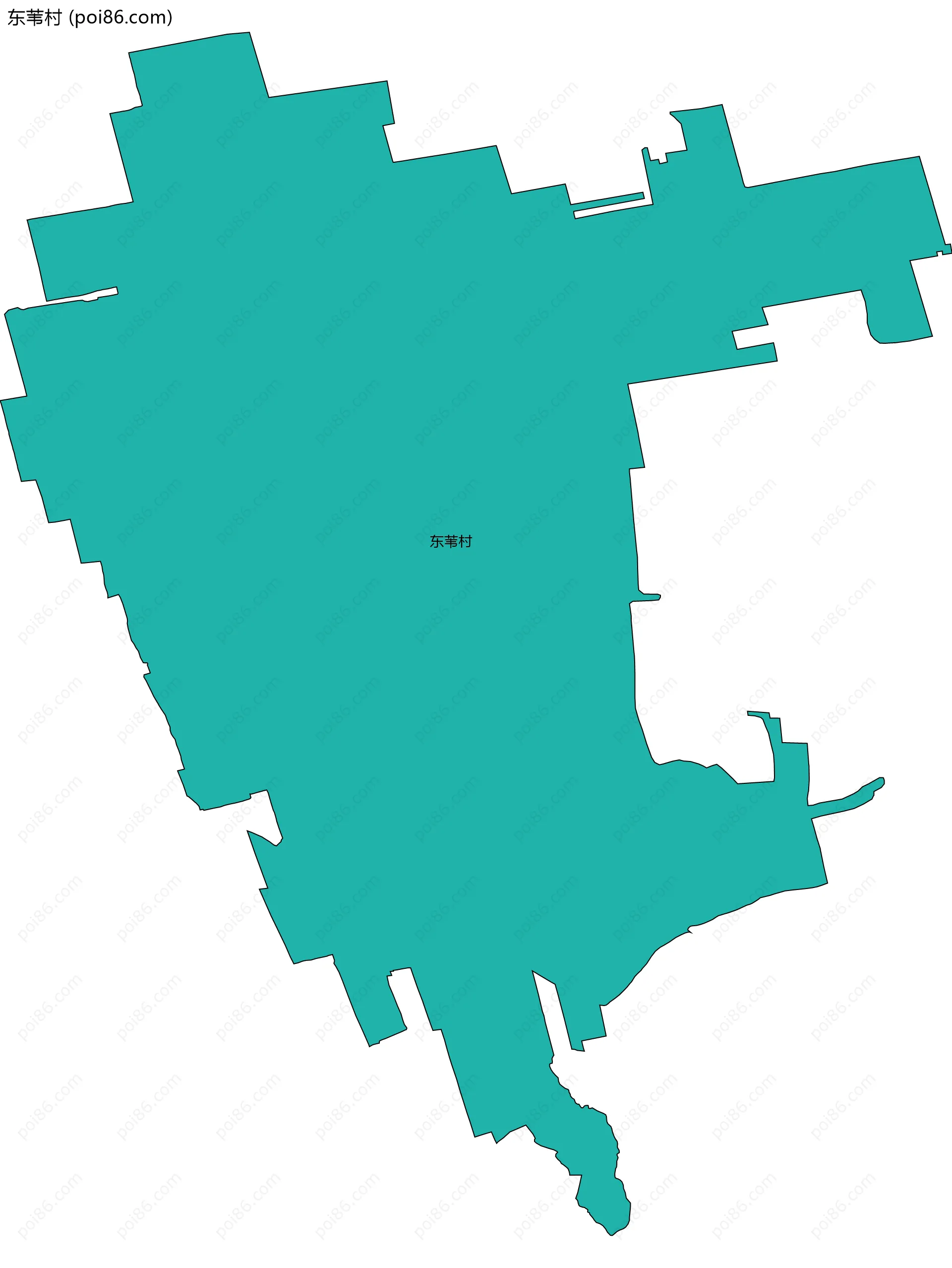 东苇村边界地图