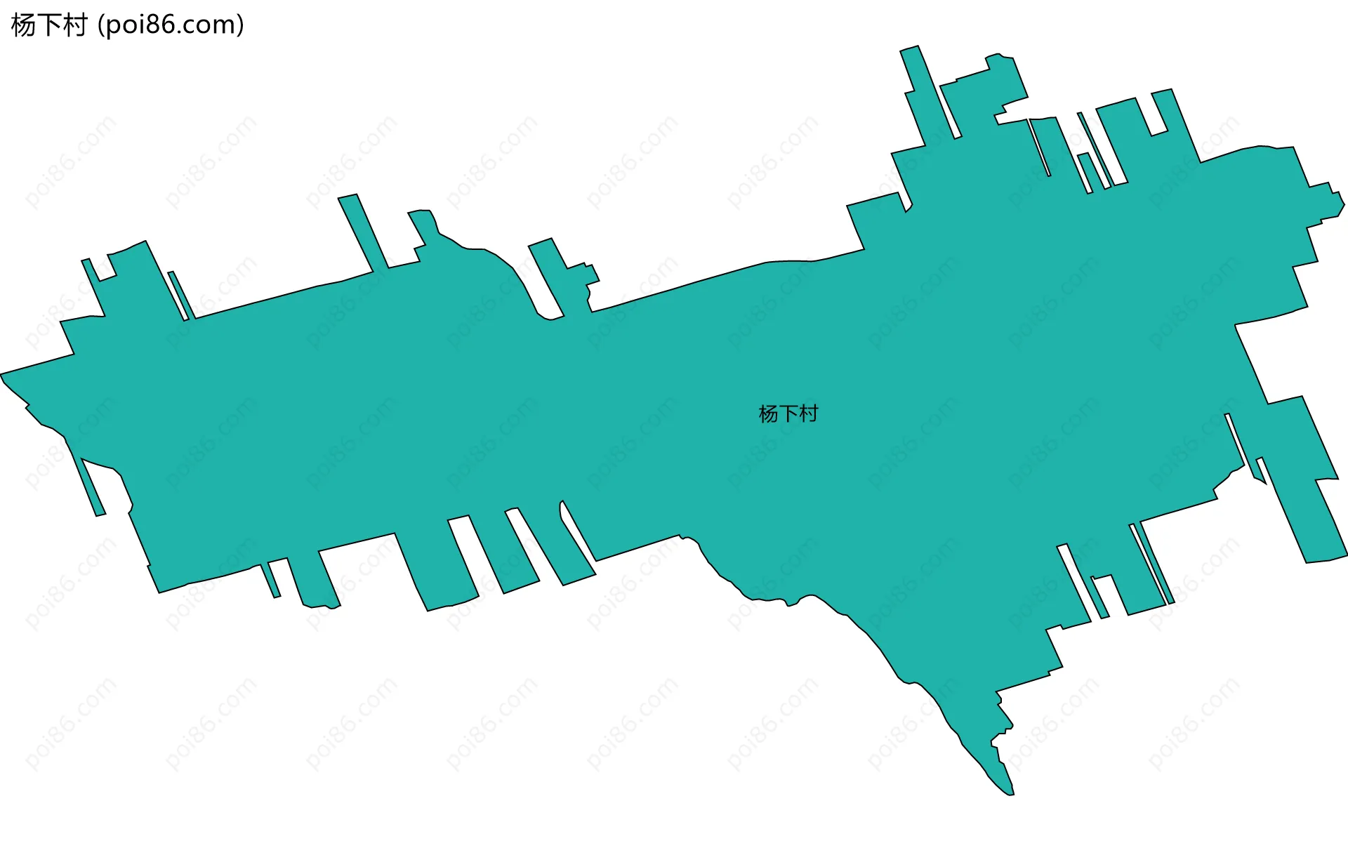 杨下村边界地图