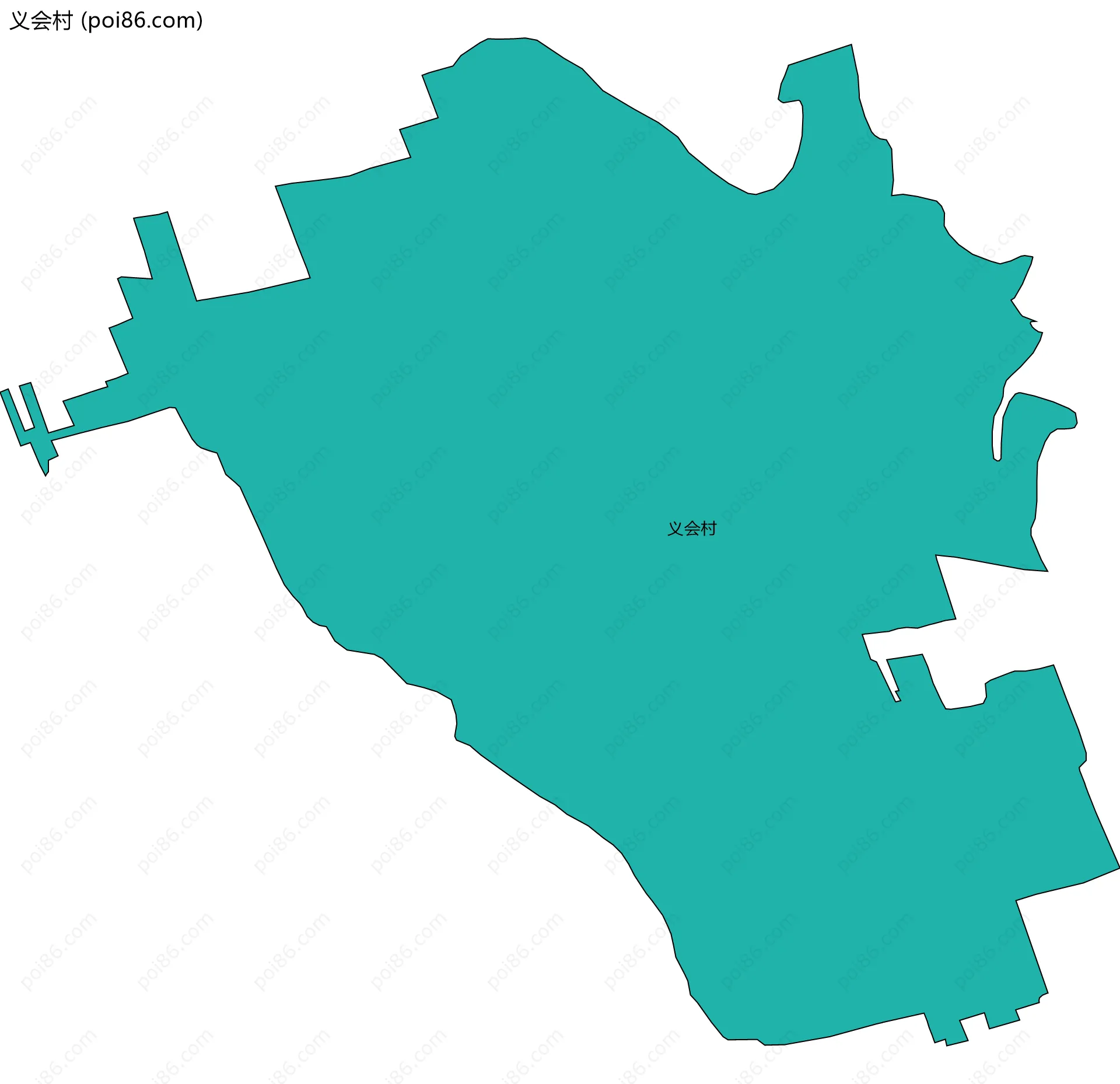 义会村边界地图
