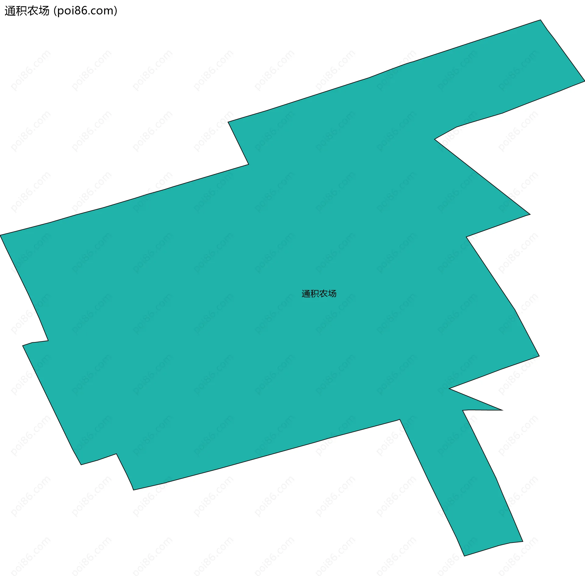 通积农场边界地图
