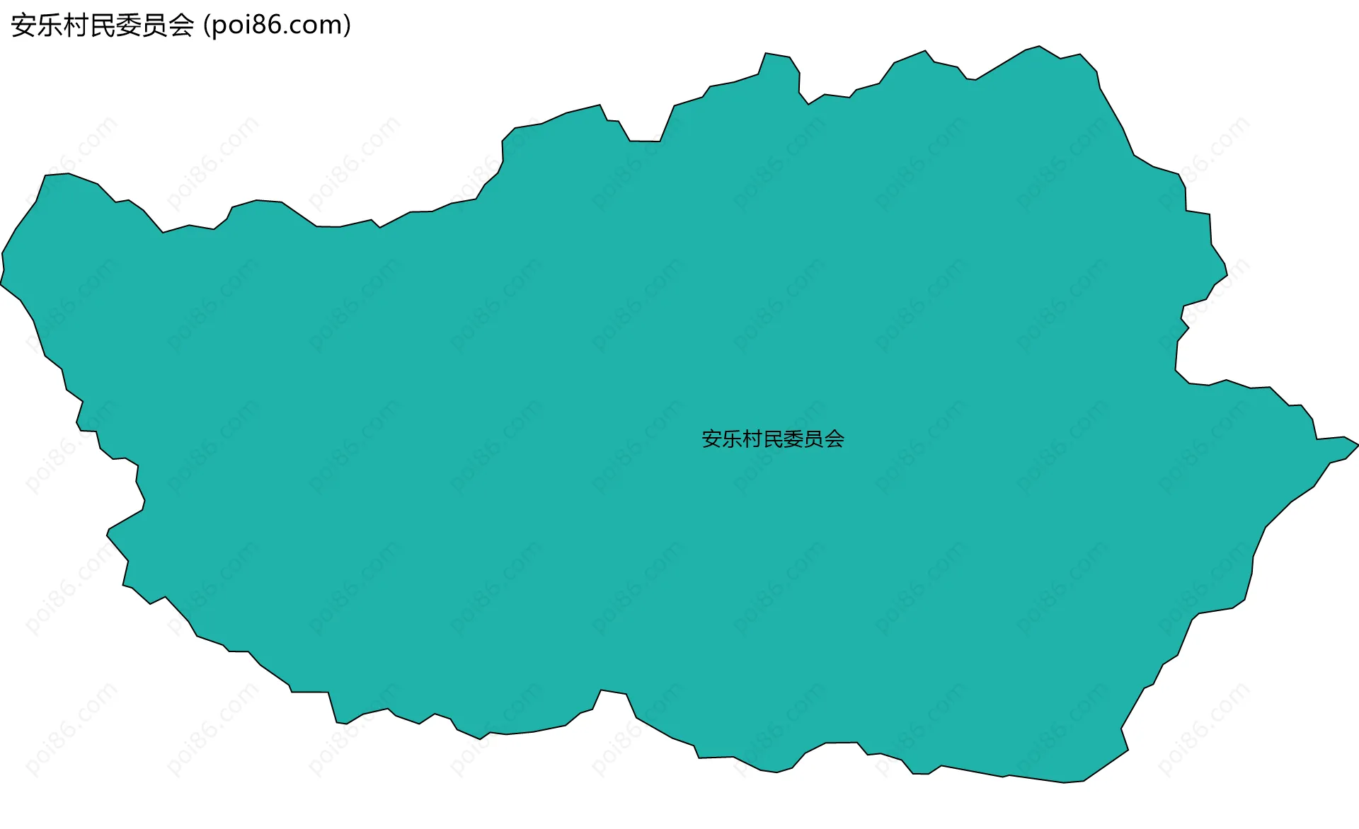 安乐村民委员会边界地图