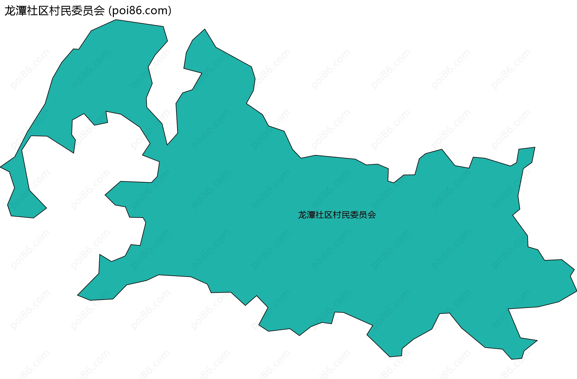 龙潭社区村民委员会边界地图