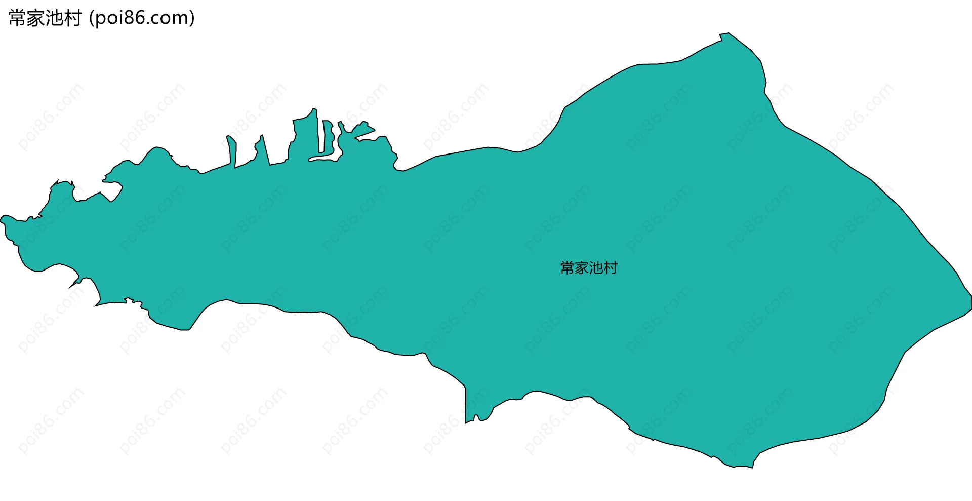 常家池村边界地图