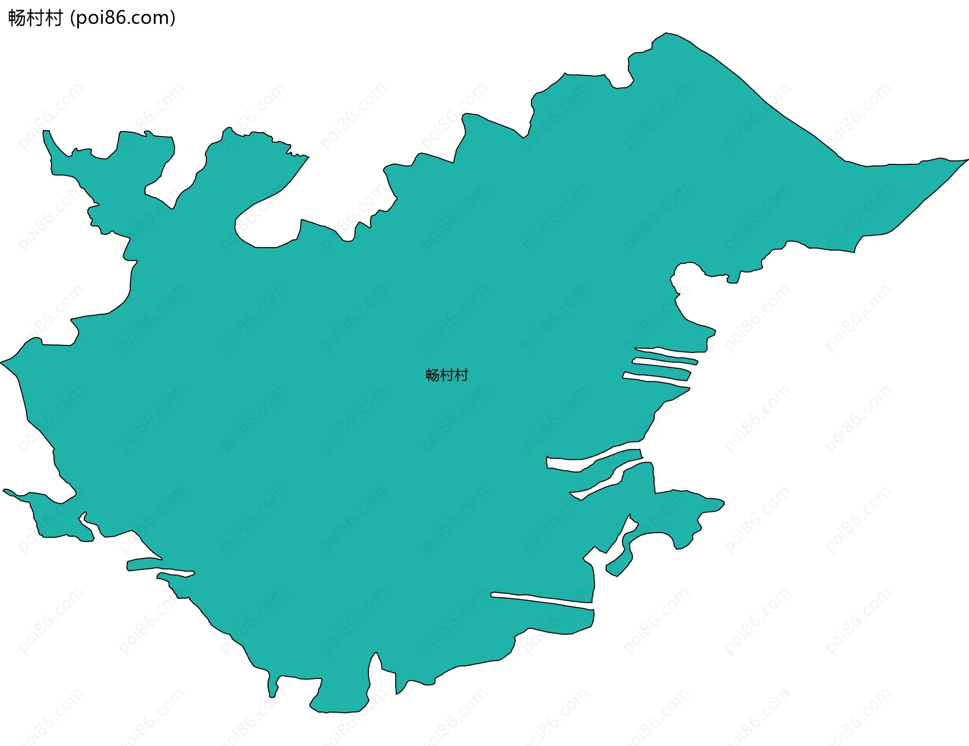 畅村村边界地图