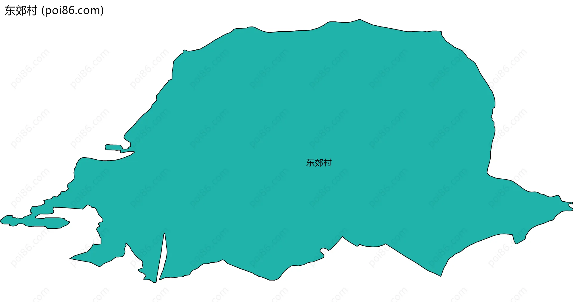 东郊村边界地图