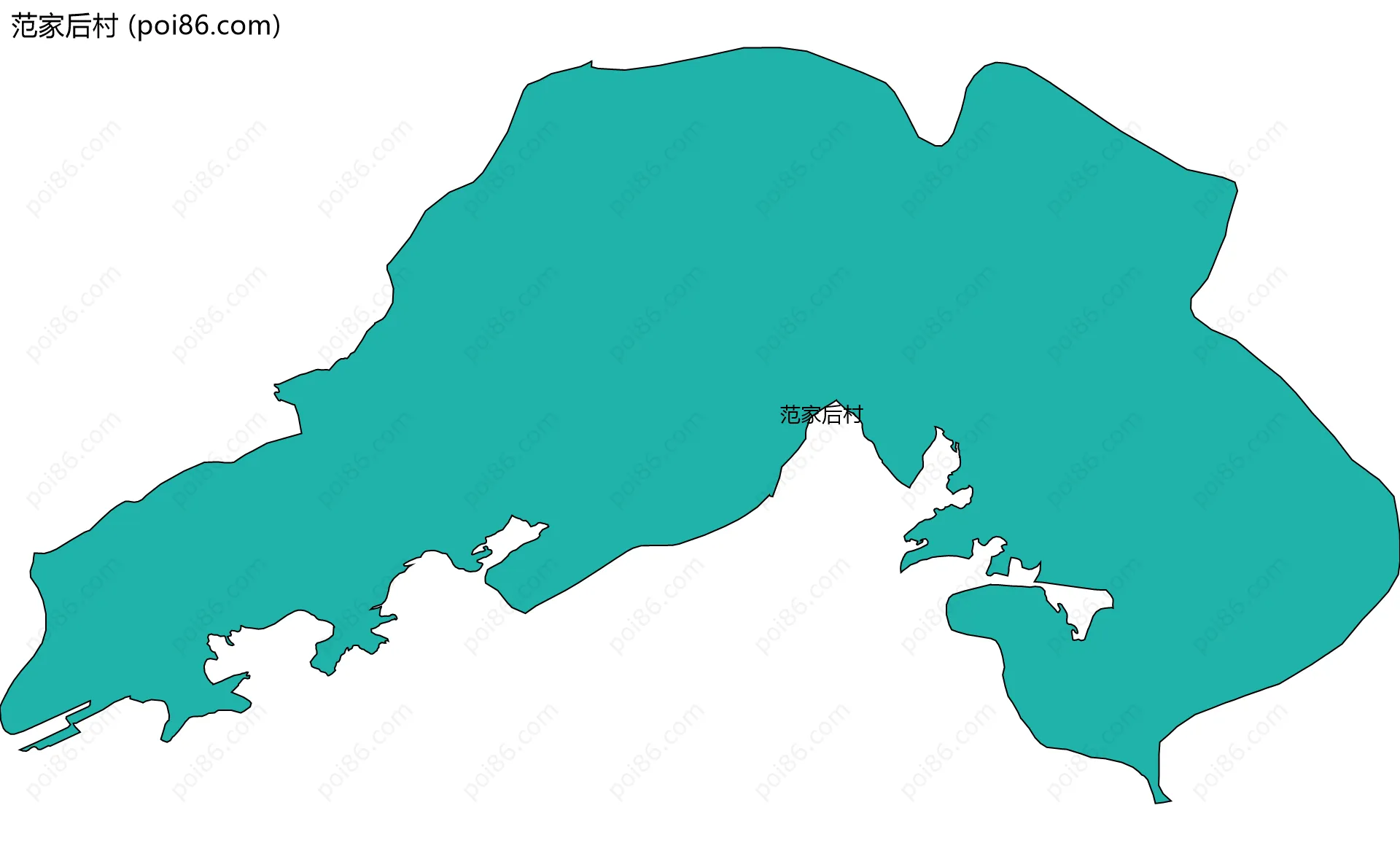 范家后村边界地图